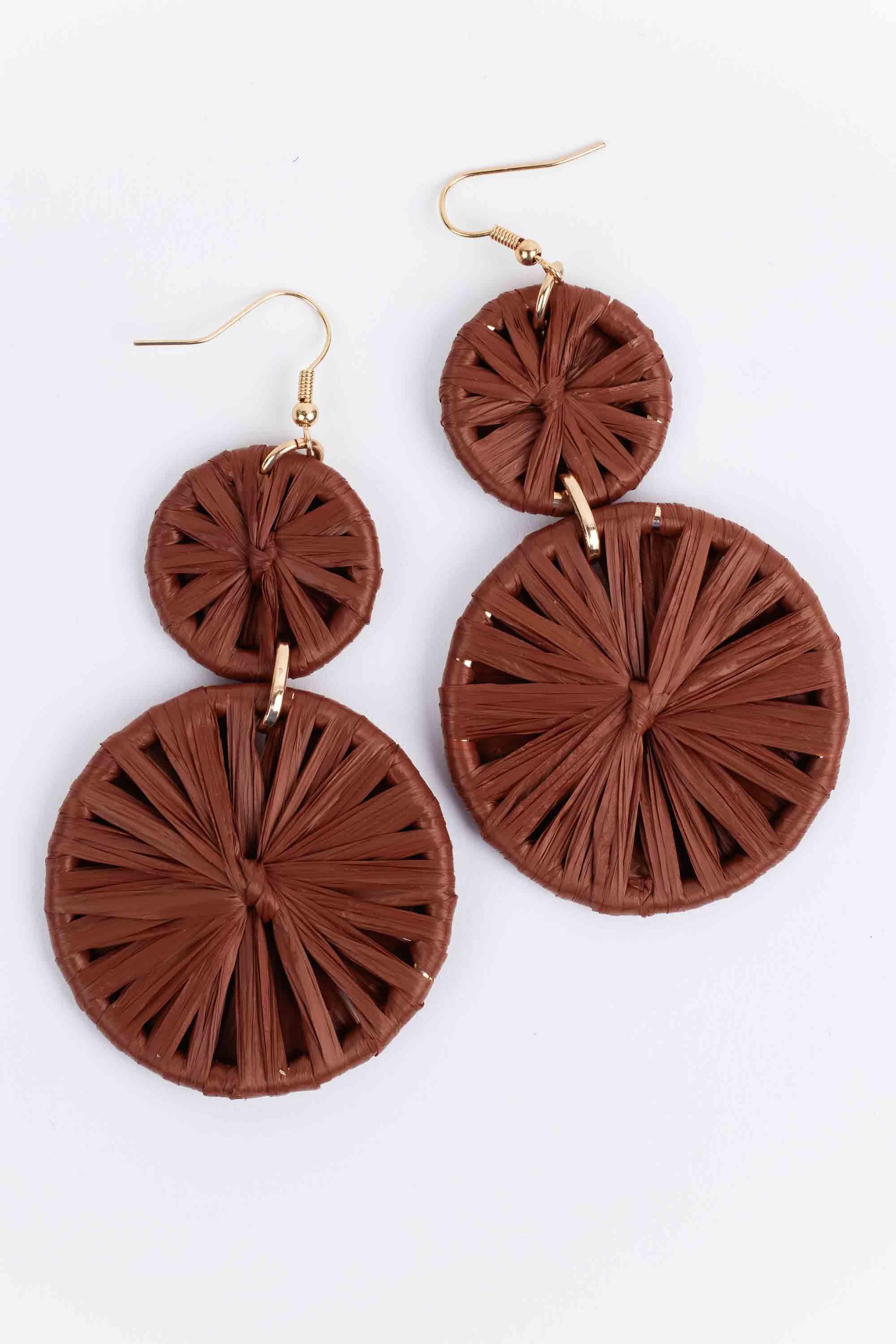 Whitney Earrings- Brown