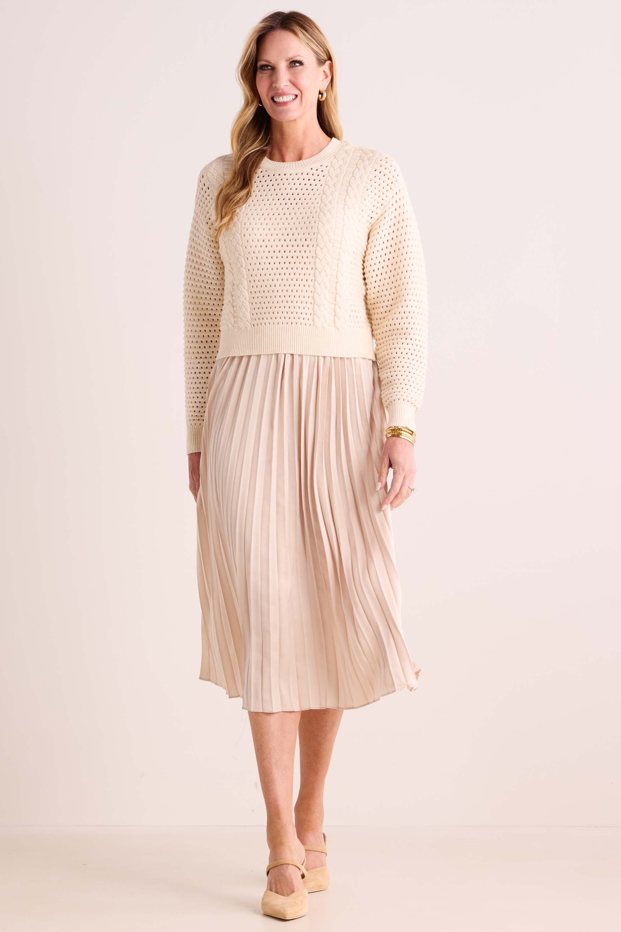 Gabbie Dress- Cream