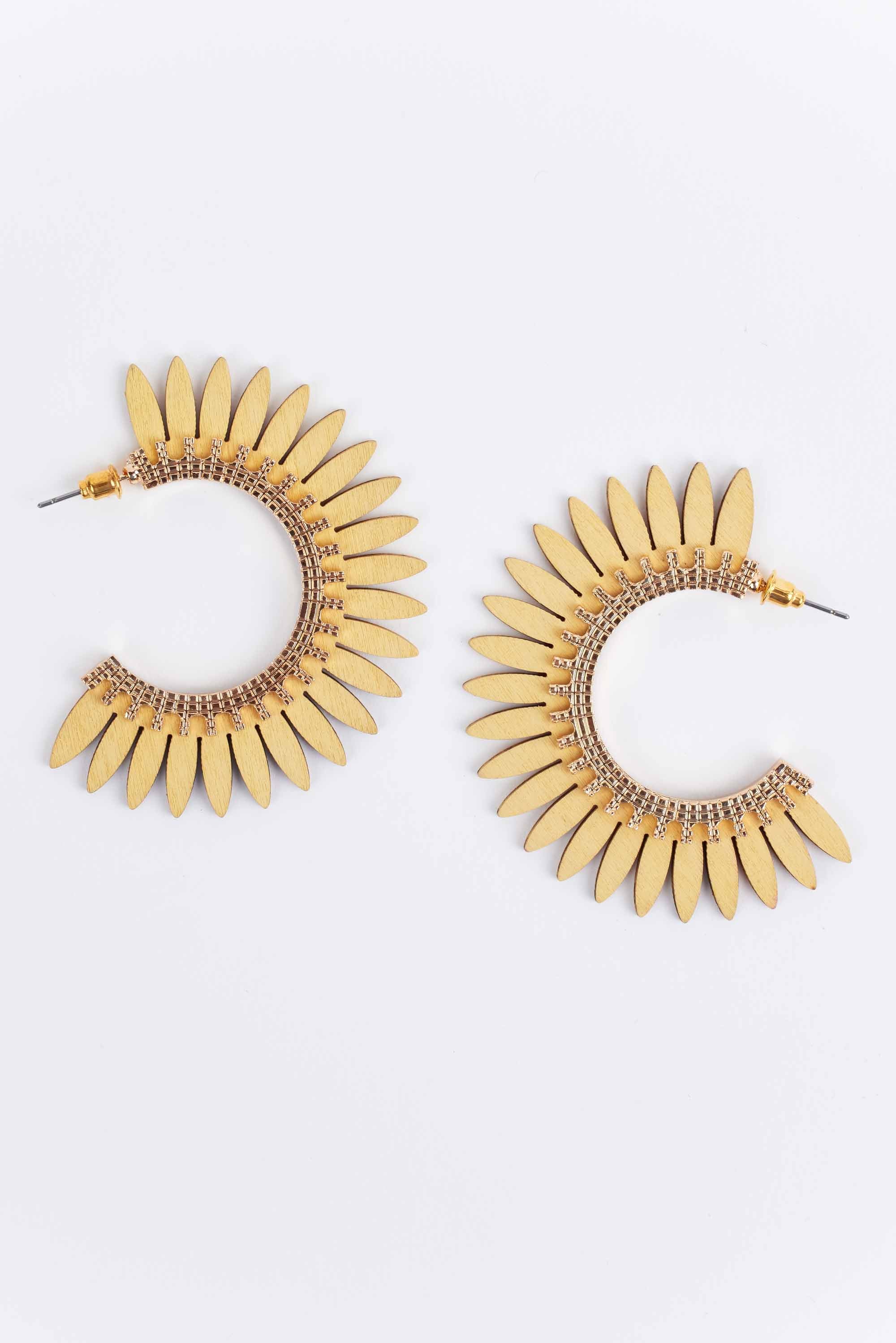 Erica Hoop Earrings- Natural