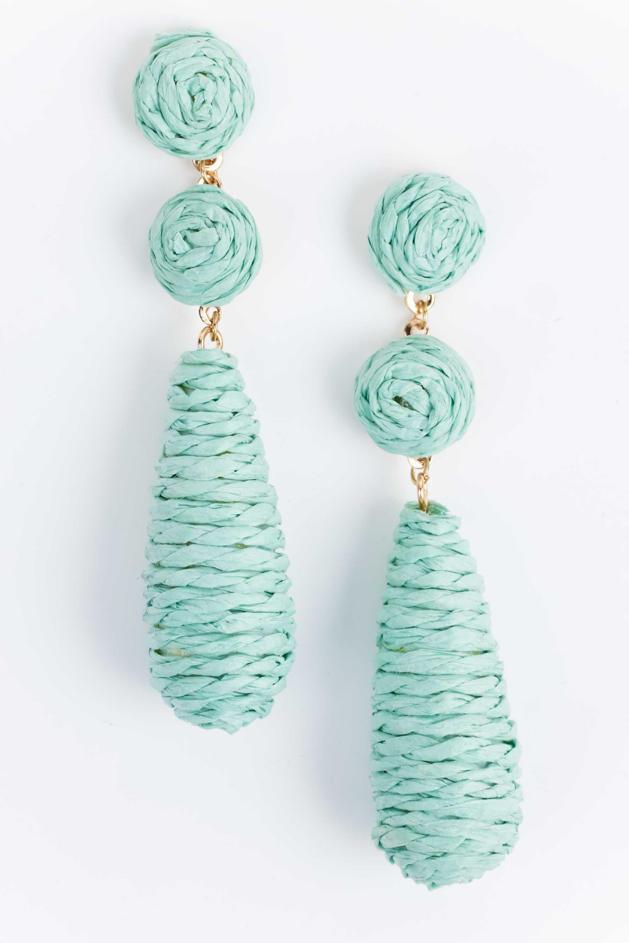 Janice Earrings- Seafoam