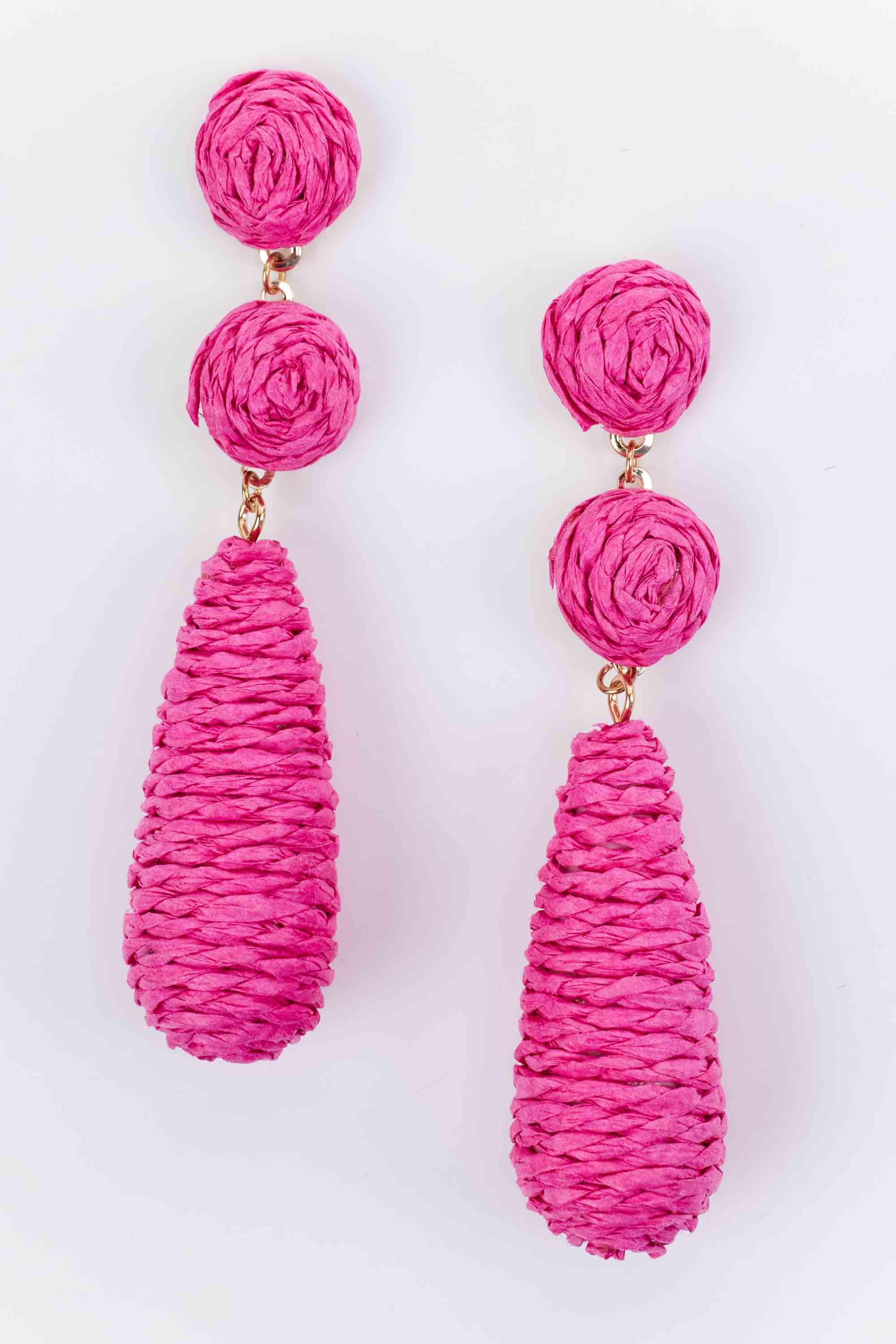 Janice Earrings- Pink