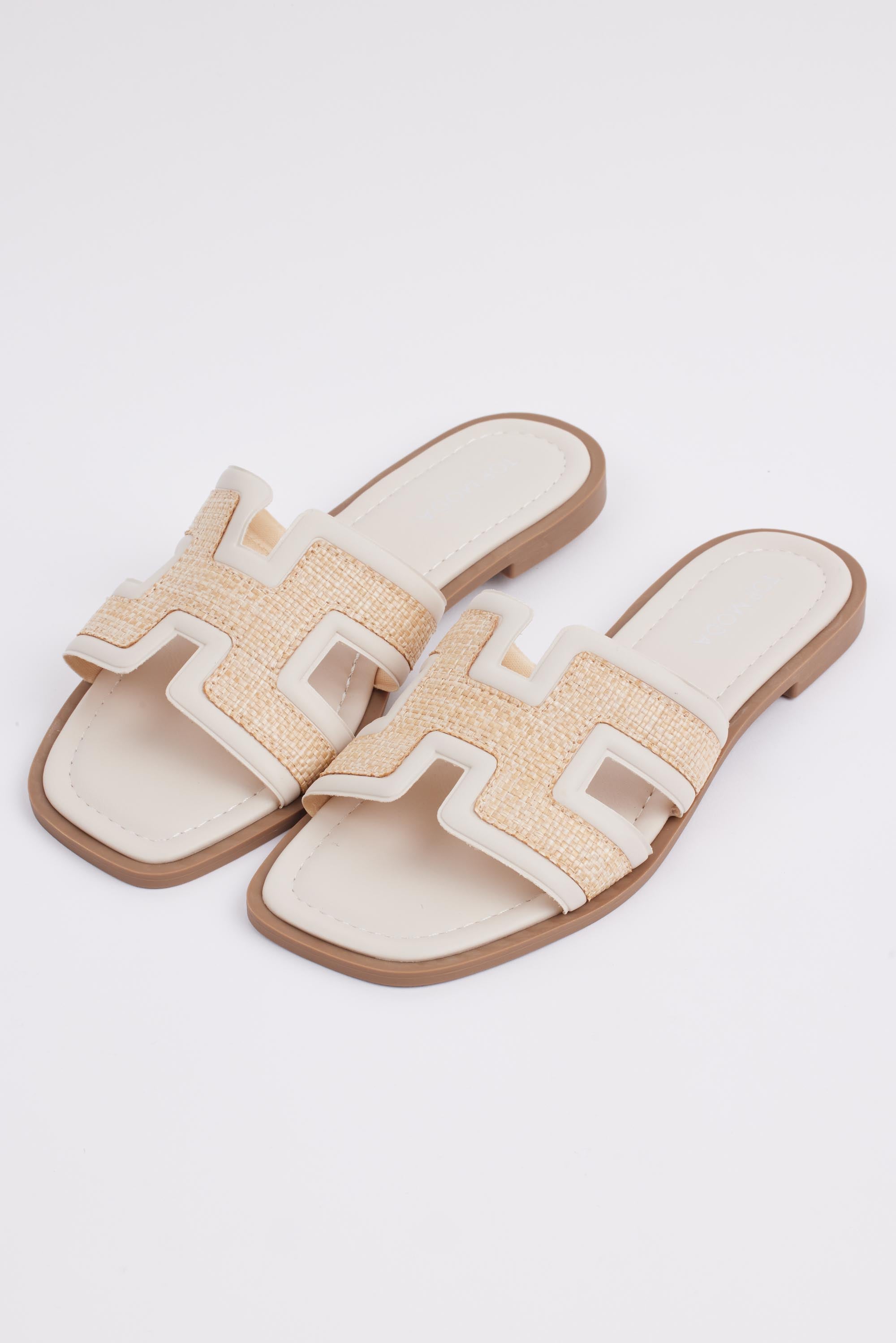 Hensley Sandals- Cream