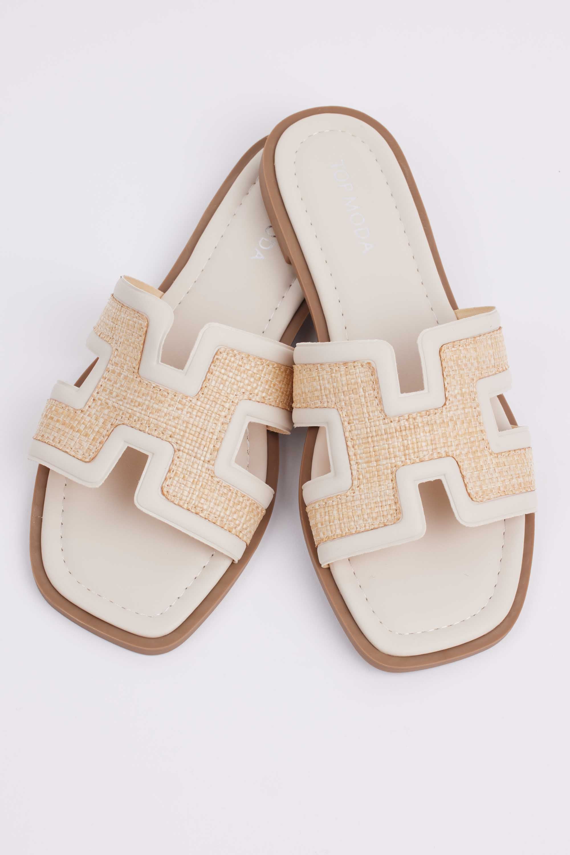 Hensley Sandals- Cream