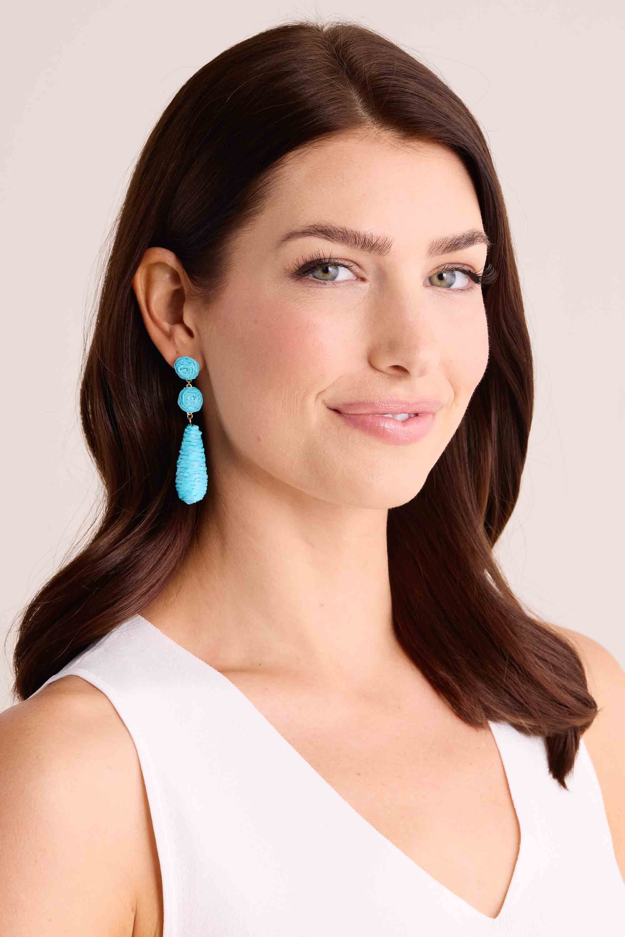 Janice Earrings- Blue