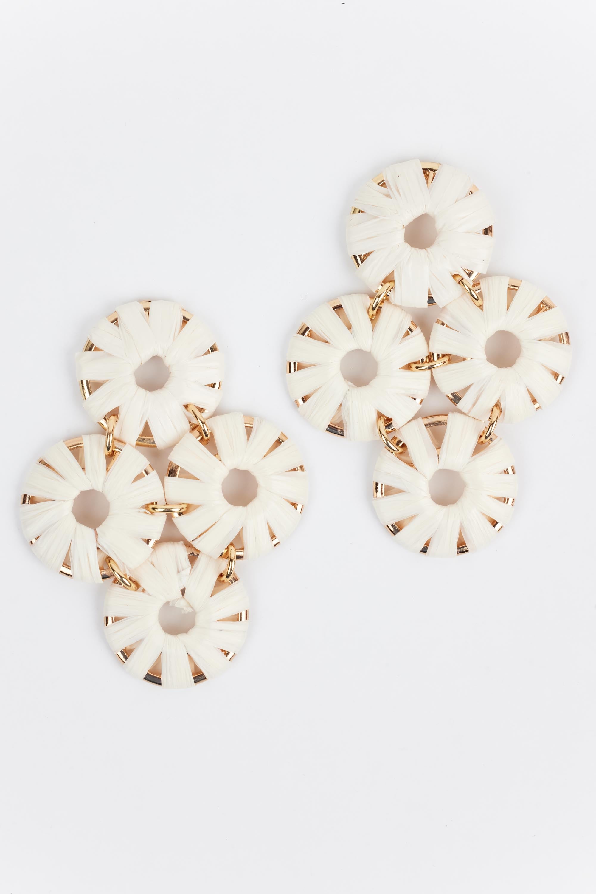 Monica Earrings- White