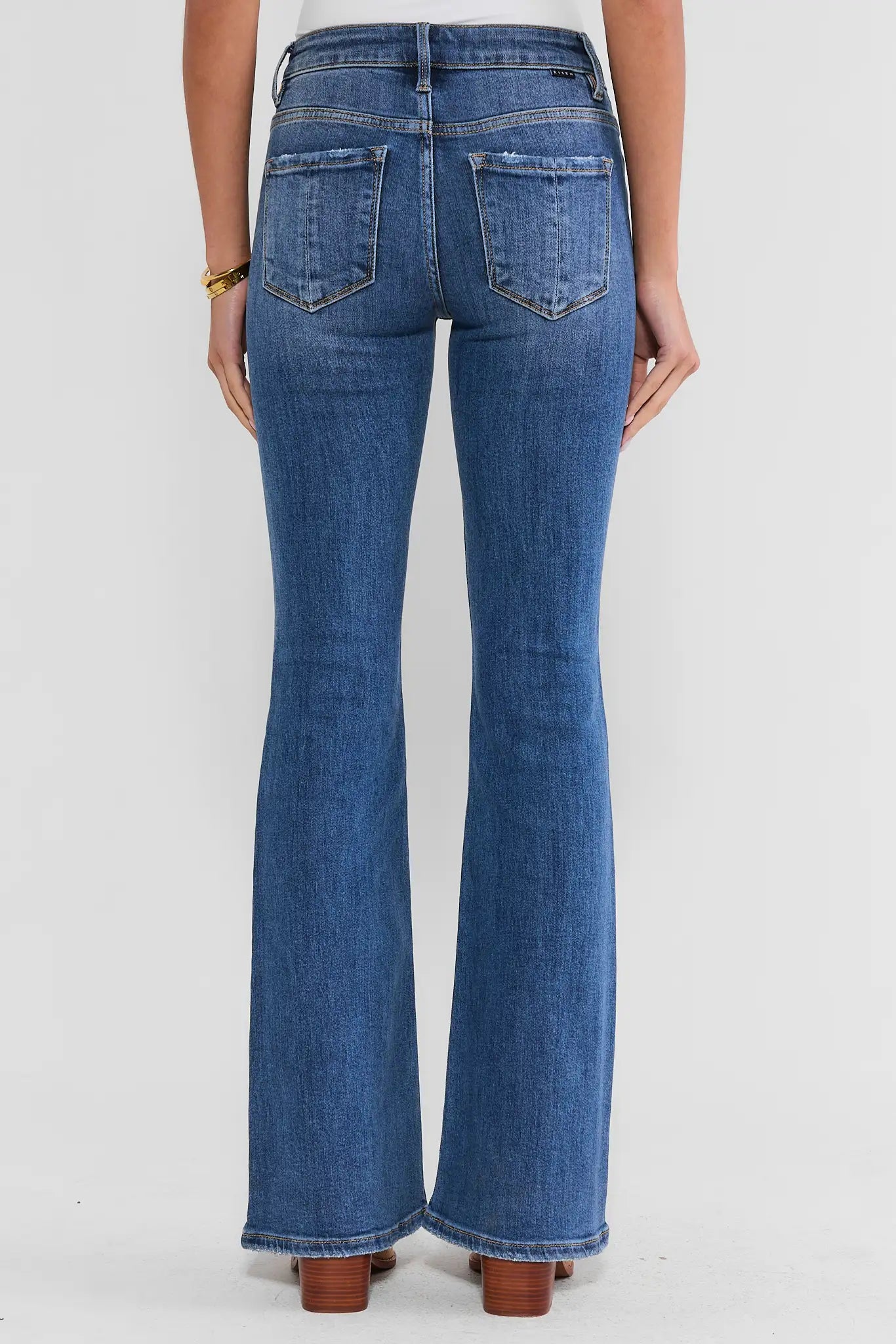 Maeve Medium Wash Flare Jeans
