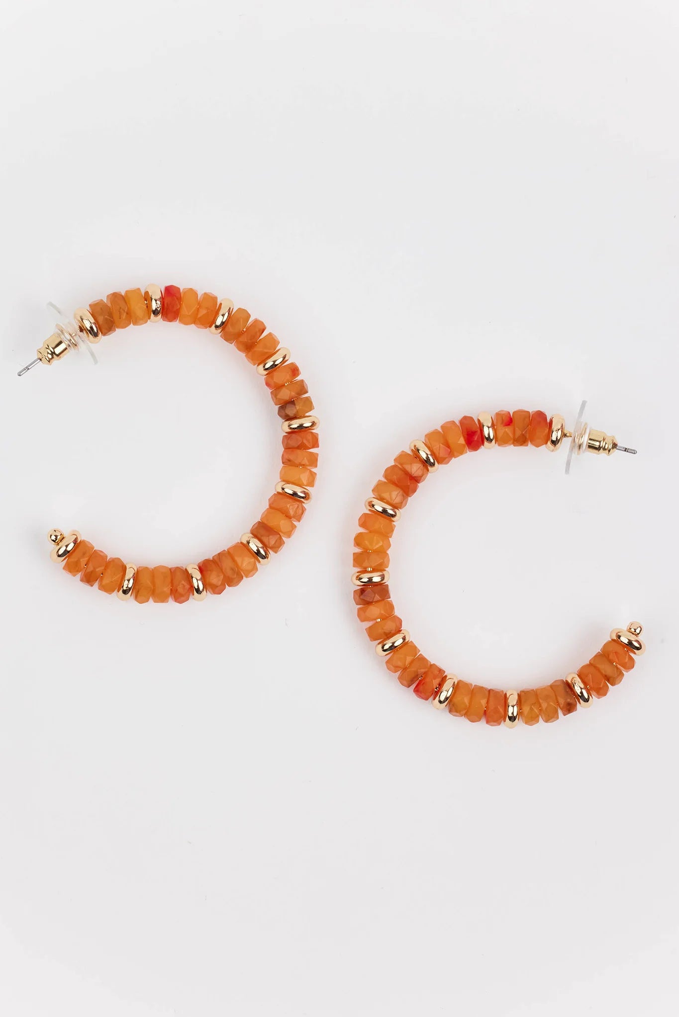 Vera Hoop Earrings- Orange