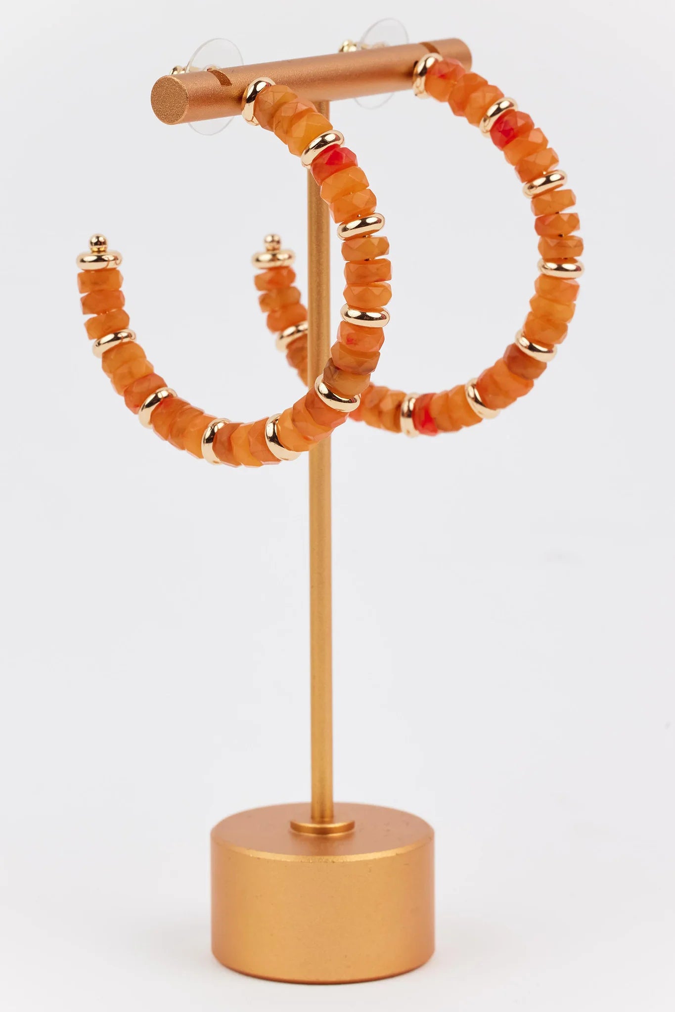 Vera Hoop Earrings- Orange