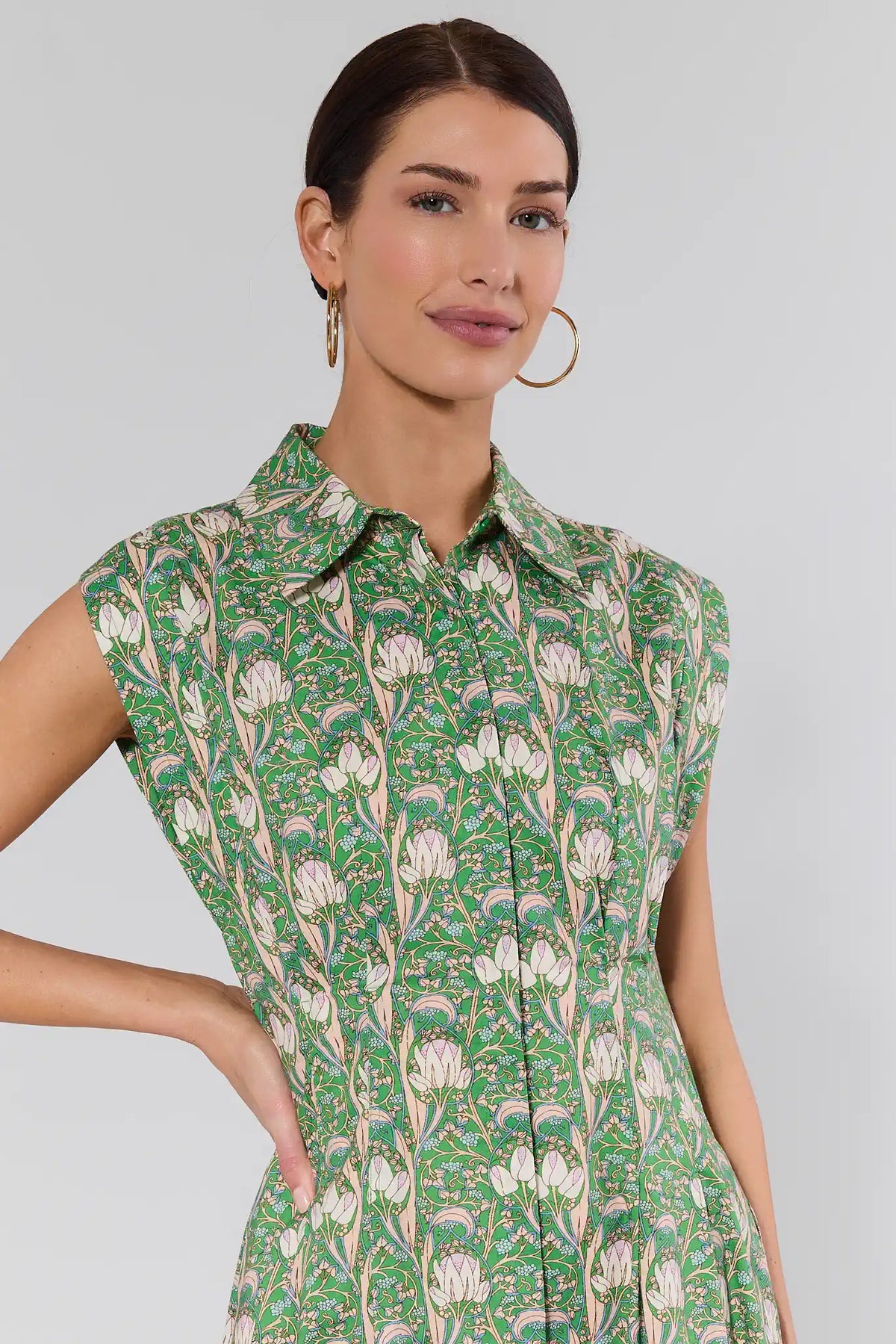 pleated floral dress Light Pink Floral Pleated Bustier Midi Dress | Womens | Medium (Available in XXL, XS, S, L, XL) | 100% Polyester