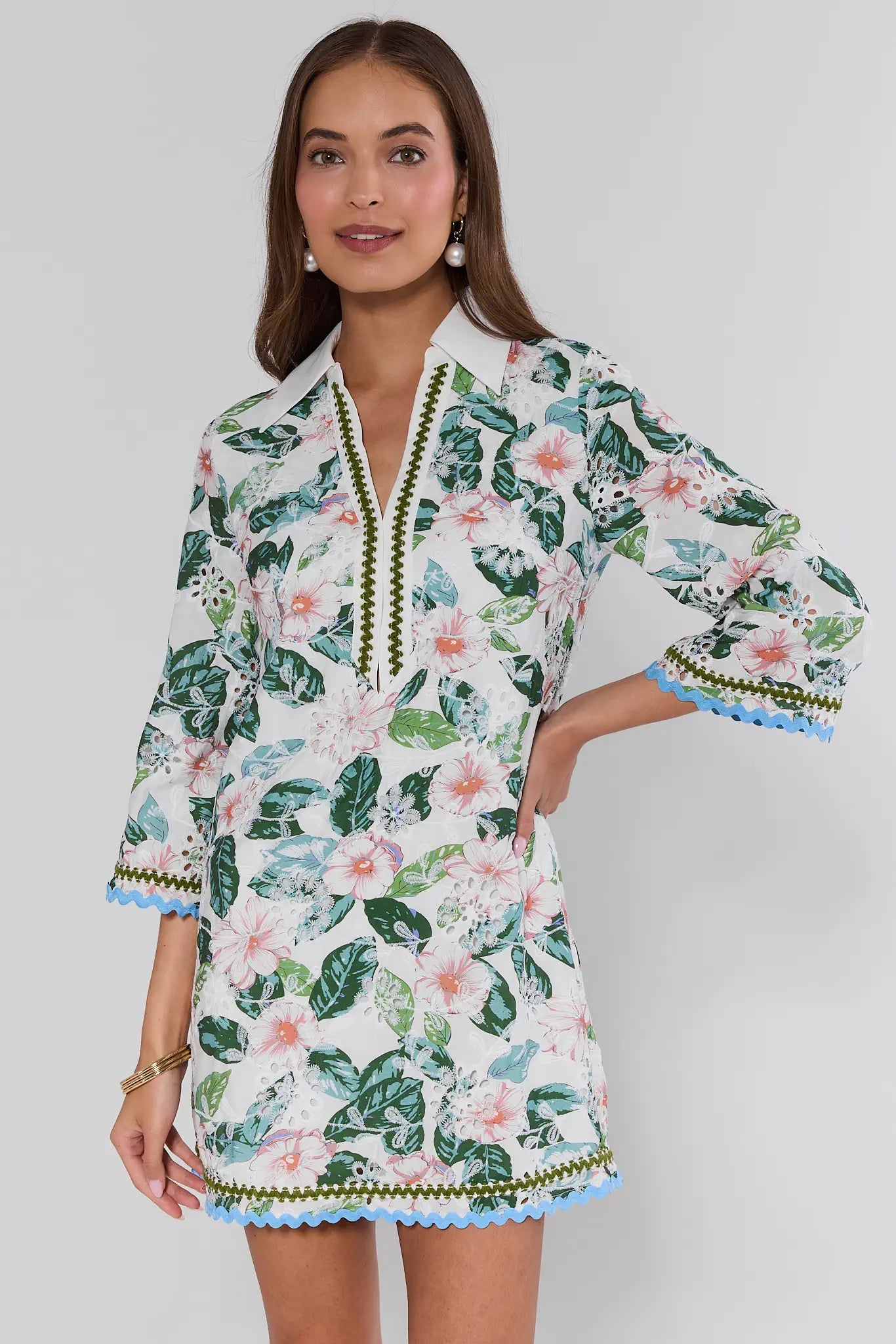 sachin and babi light blue dress Harlow Blue Gingham Floral Embroidered Maxi Dress