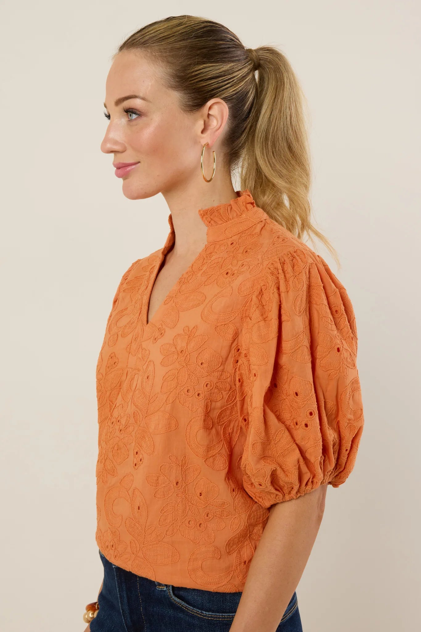 Christina Top- Orange