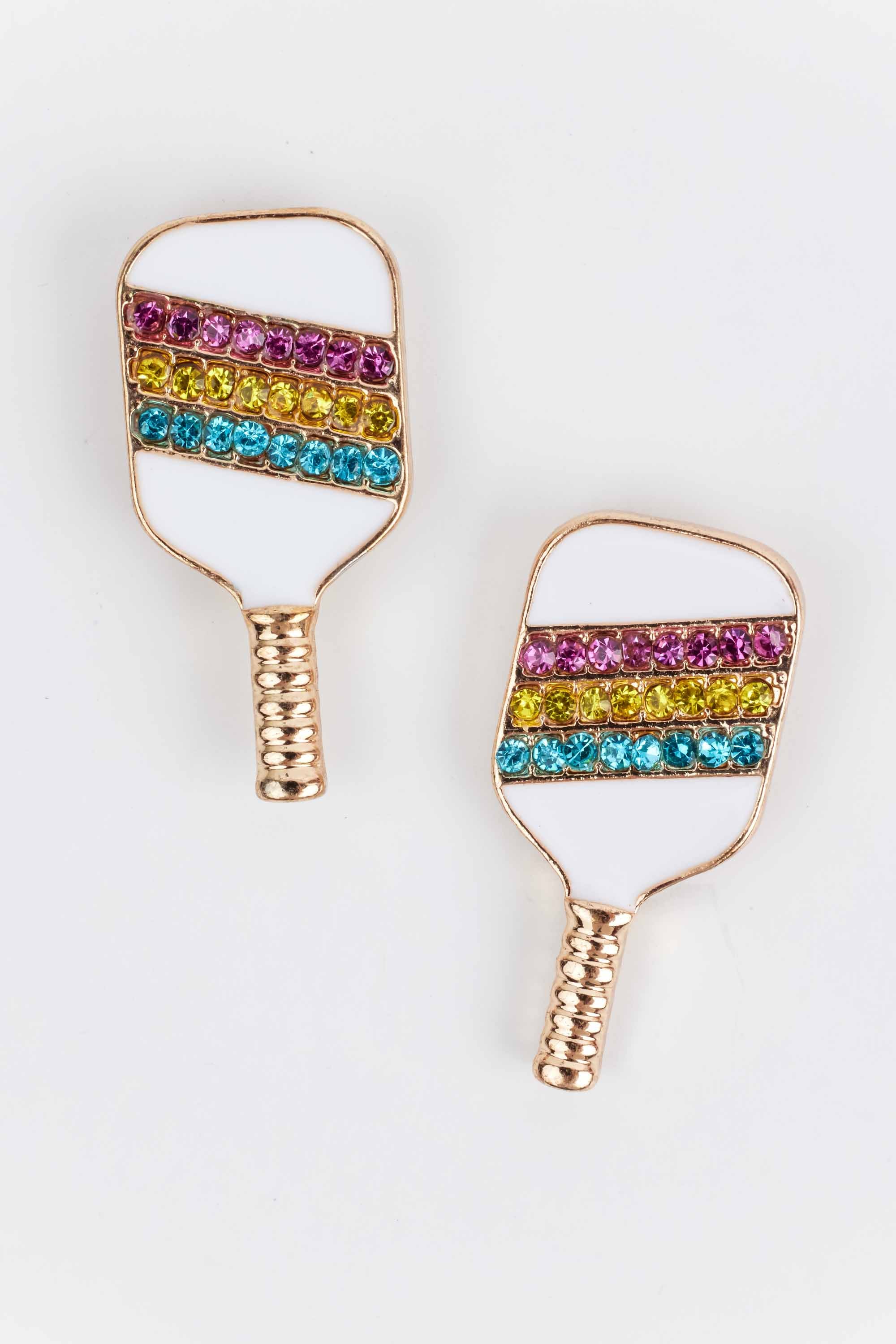 Penny Earrings- White