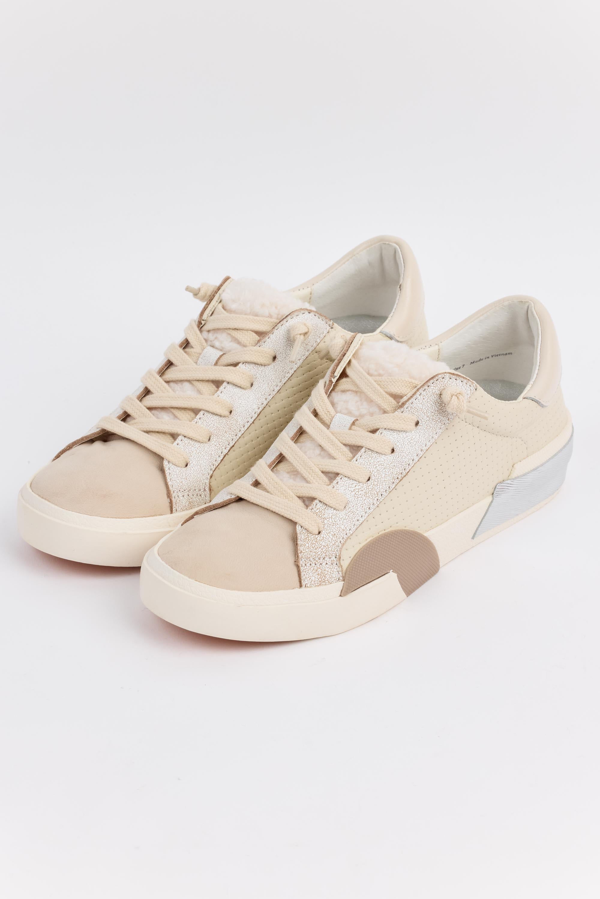 Zina Sneakers- Off White Woven by Dolce Vita