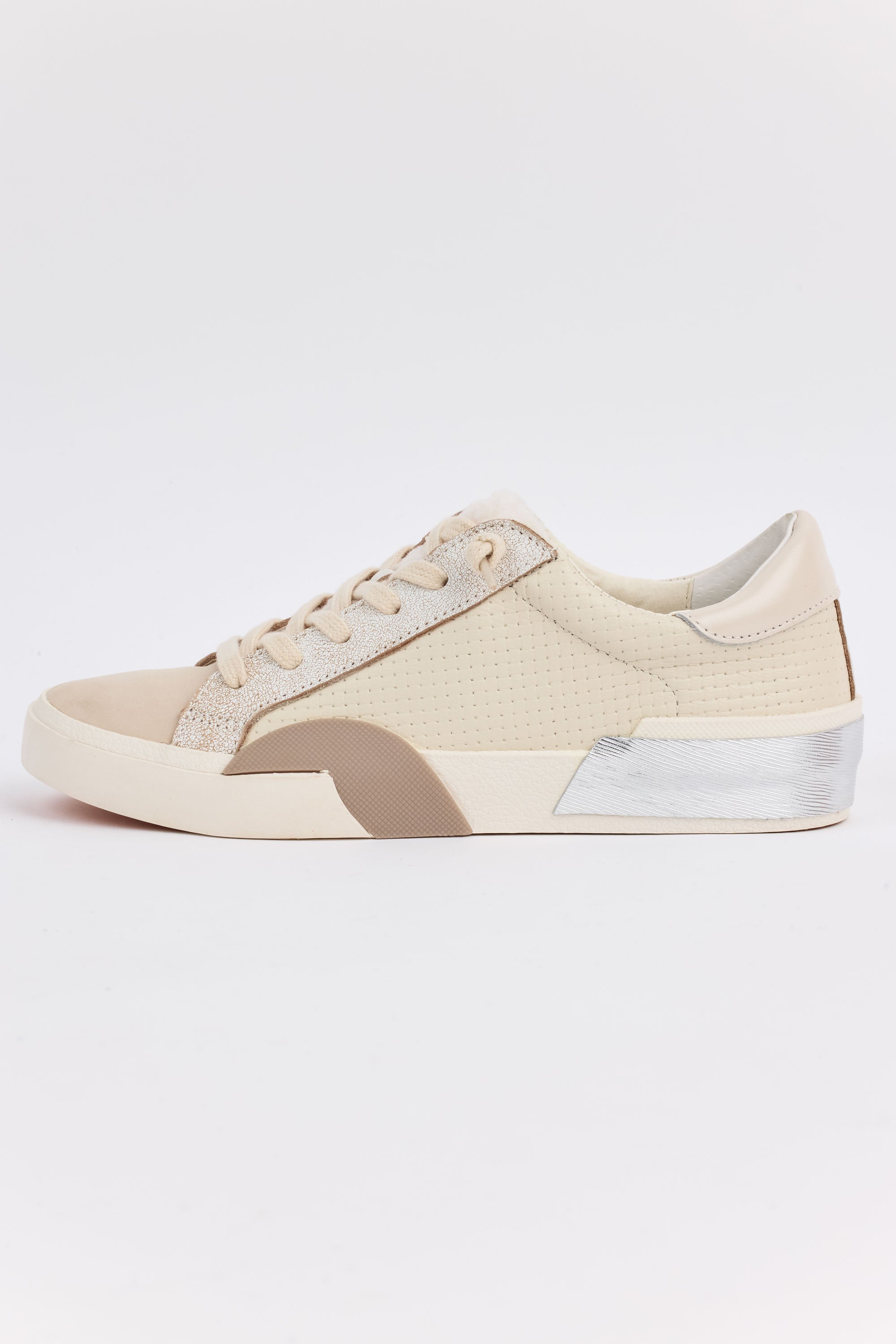 Zina Sneakers- Off White Woven by Dolce Vita