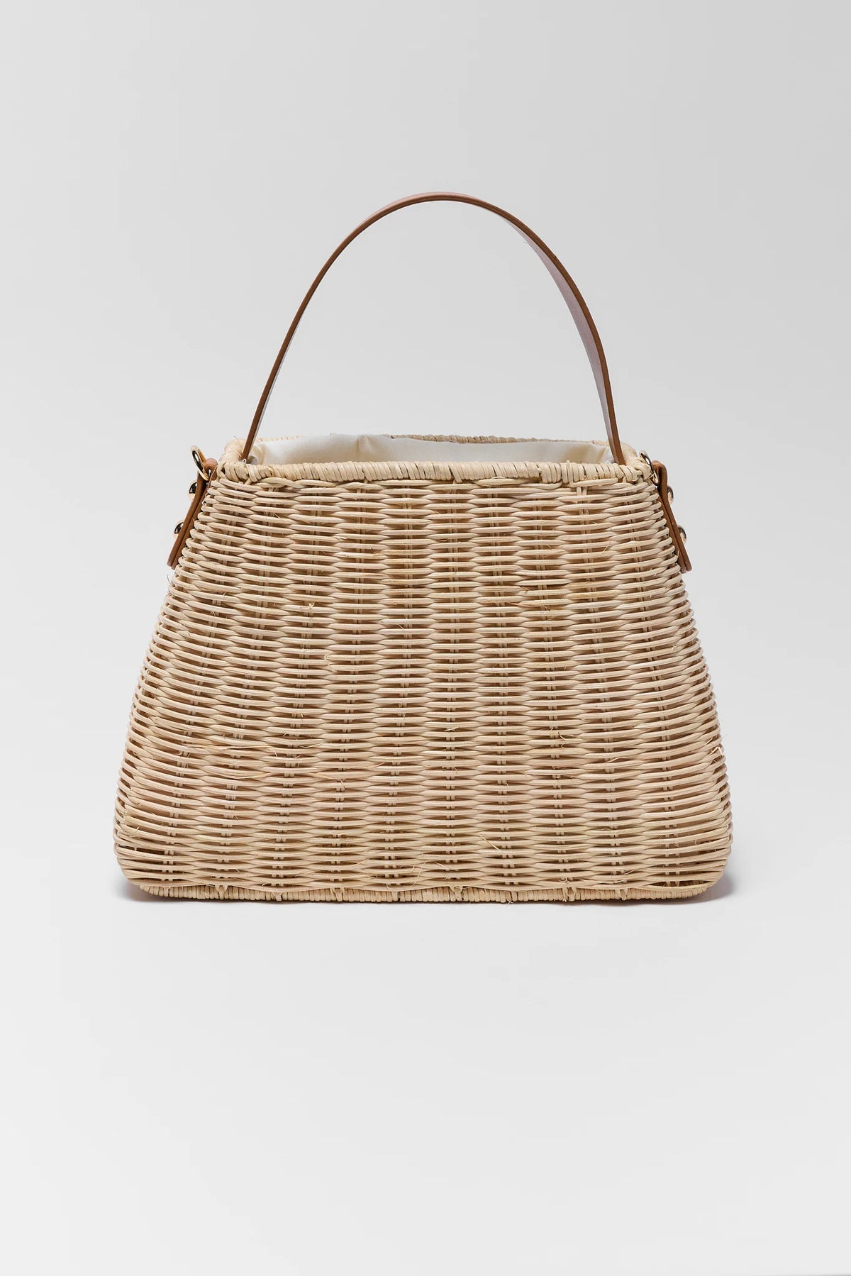 Courtney Tan Woven Wicker Bag | Avara