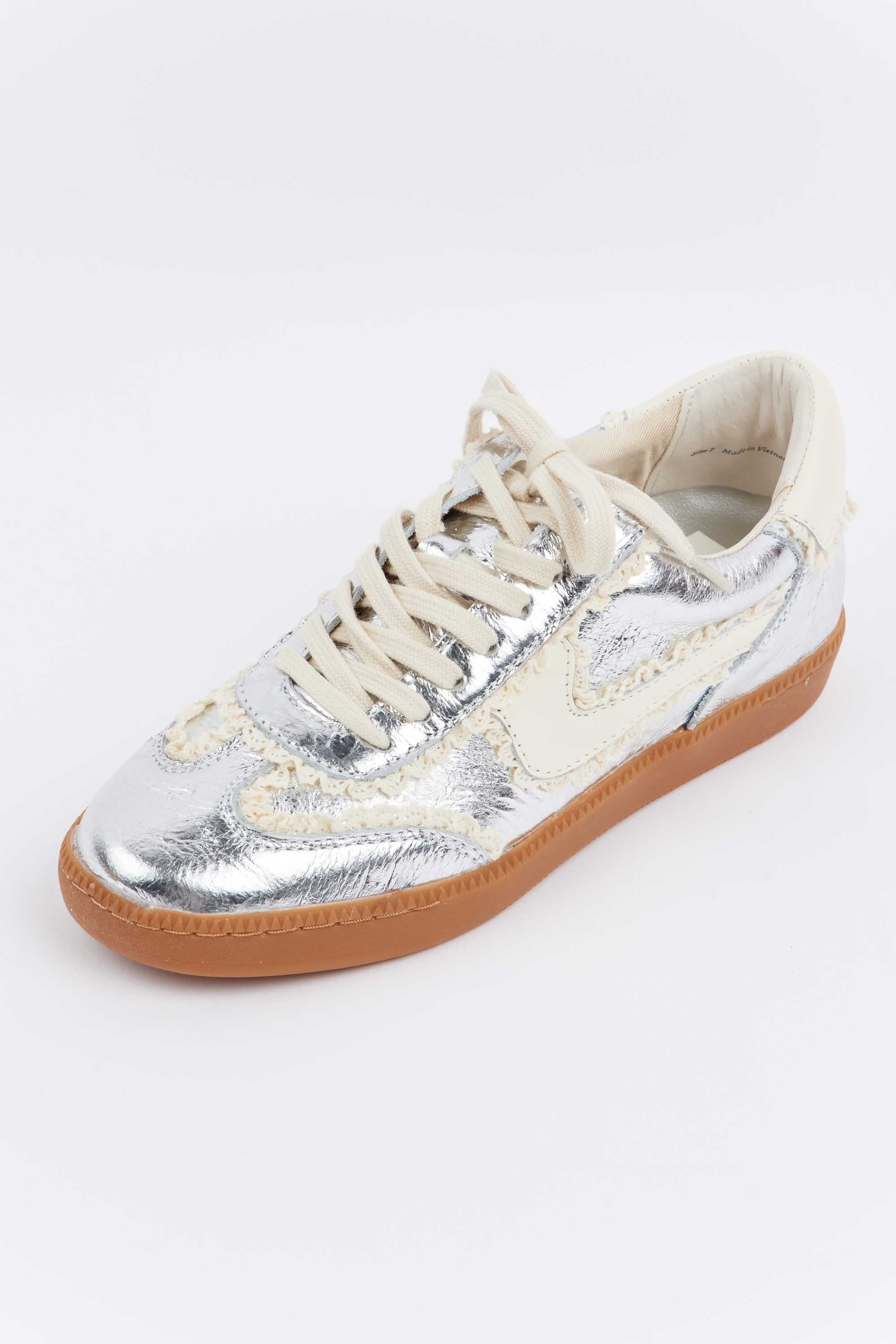 Notice Sneakers- Lace Silver by Dolce Vita