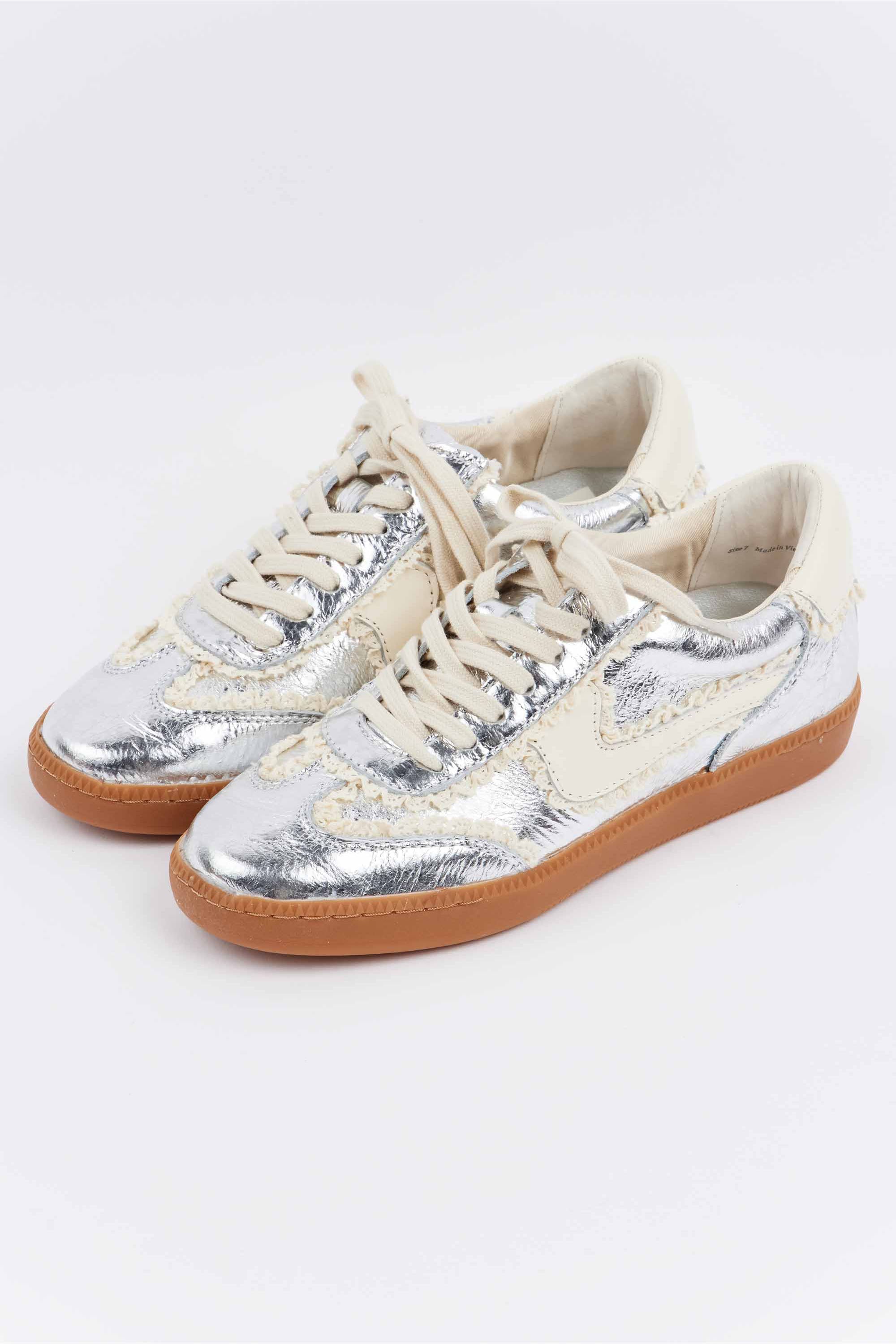 Notice Sneakers- Lace Silver by Dolce Vita