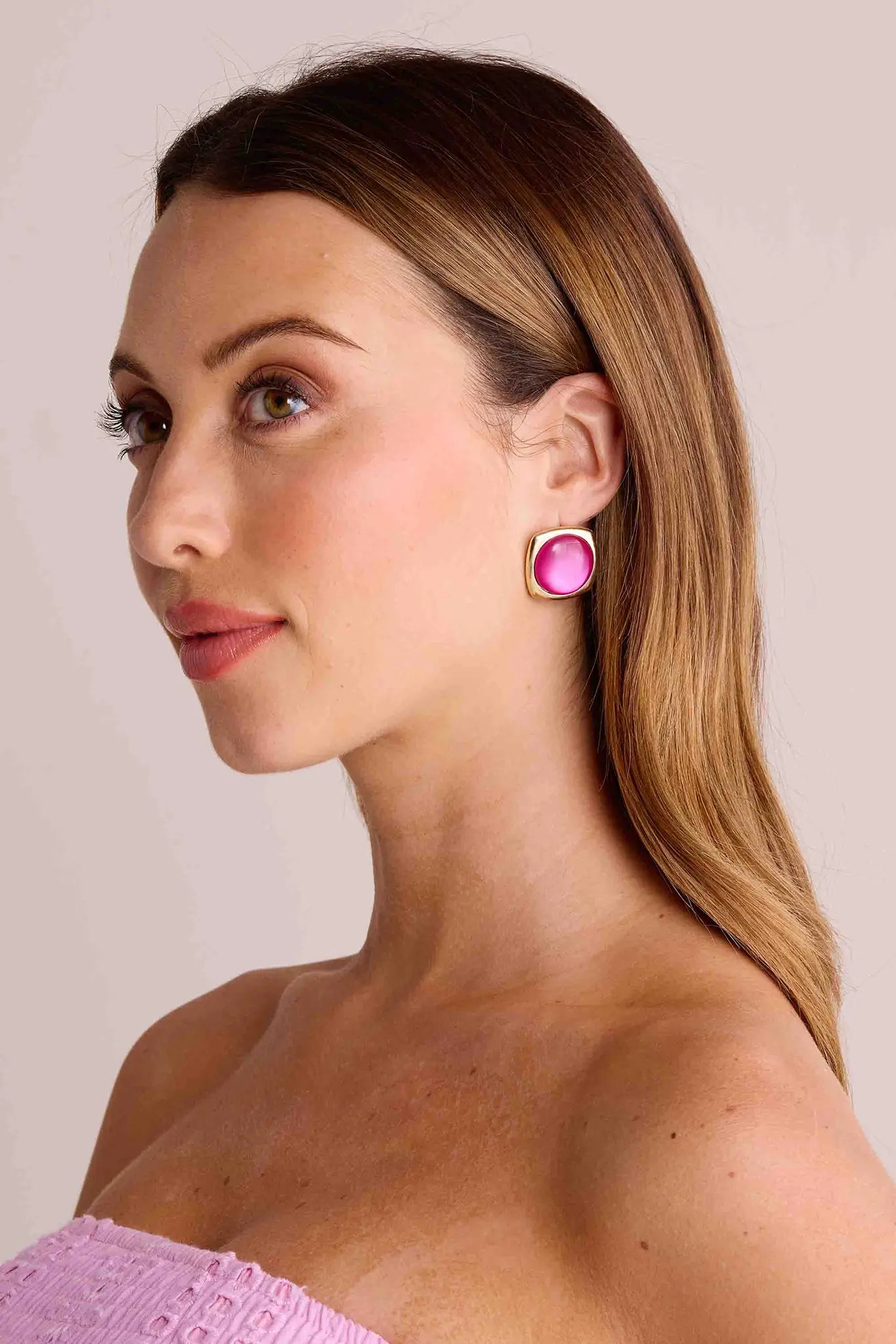 Robin Earrings- Pink