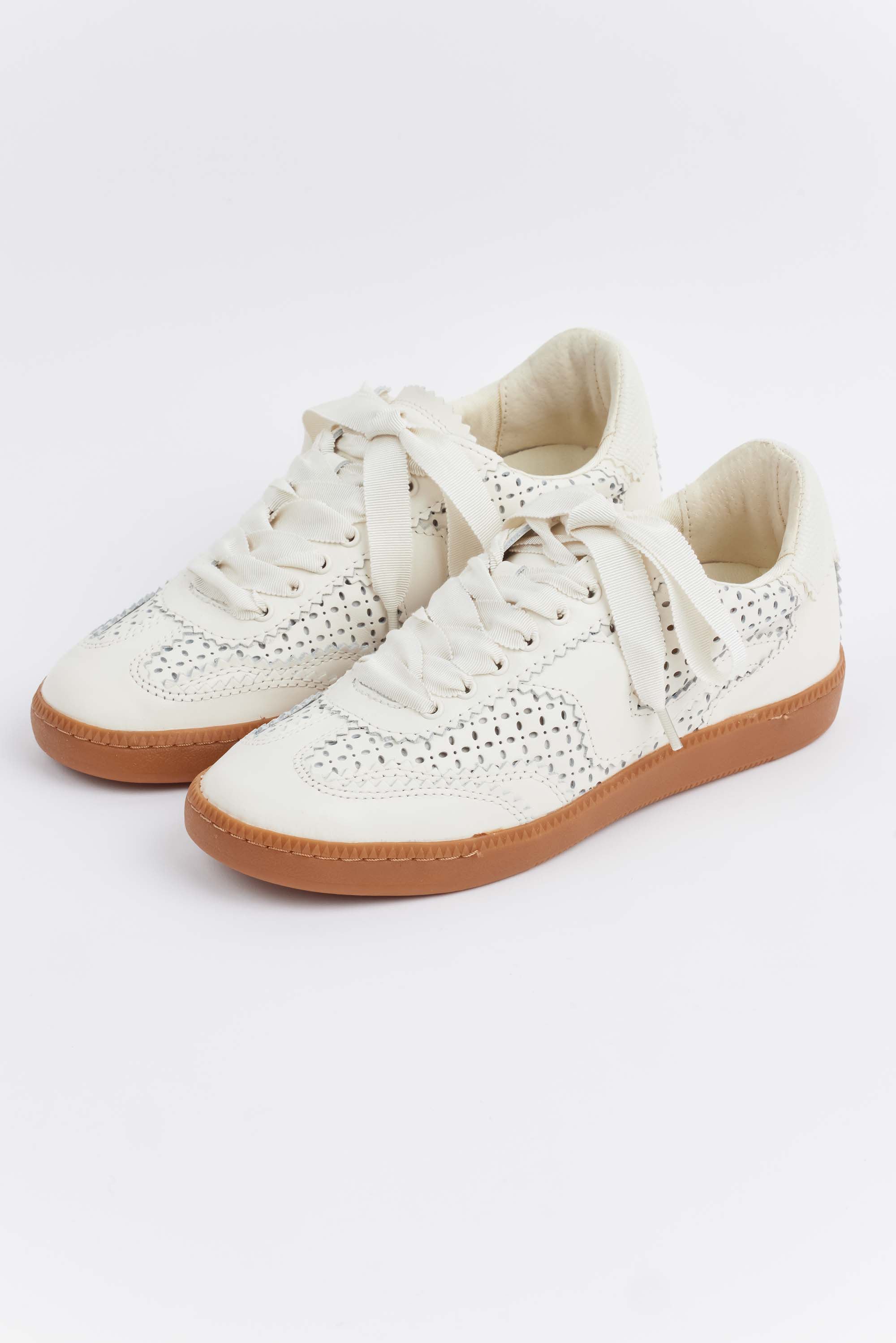 Notice Sneakers- Eyelet White by Dolce Vita