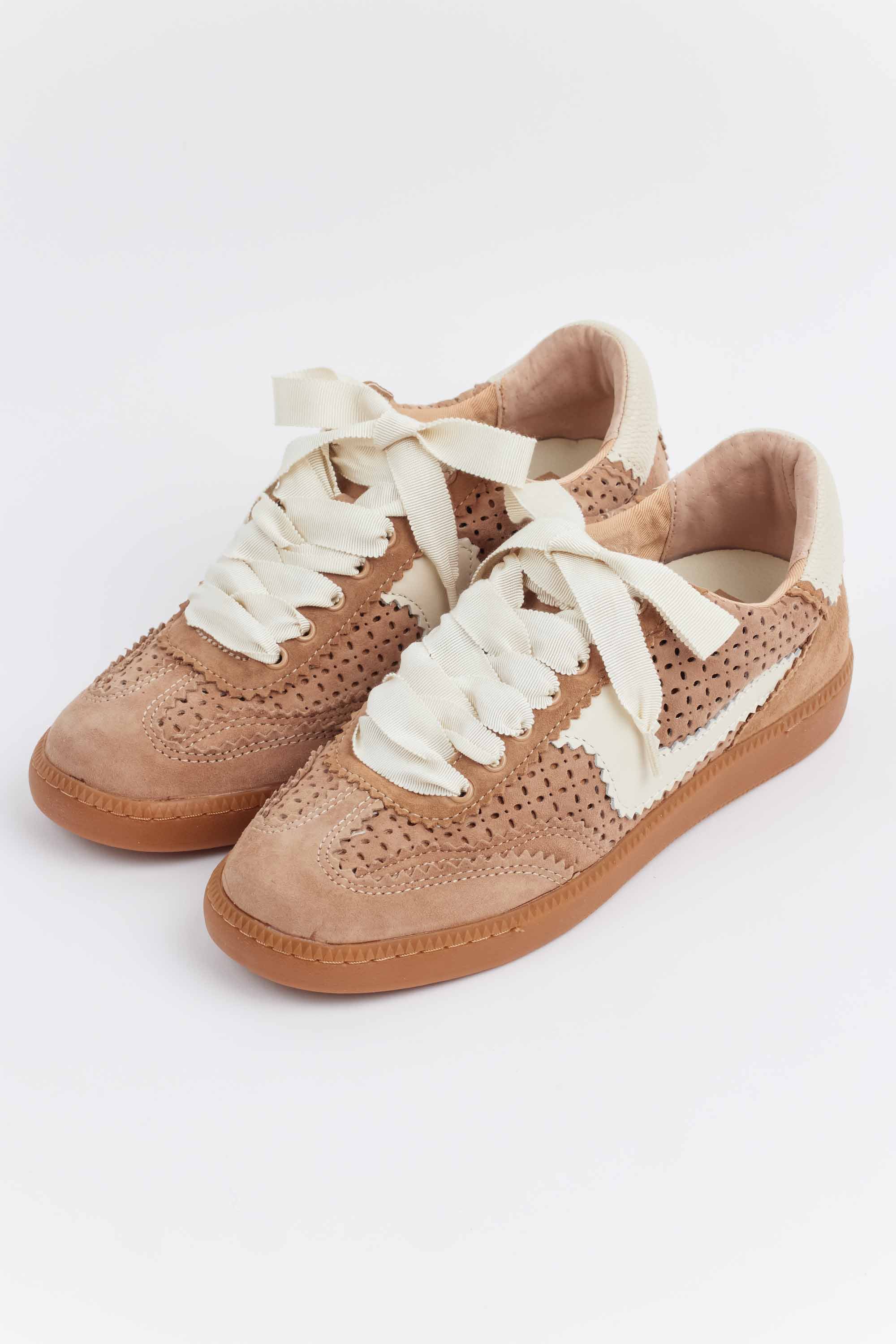 Notice Sneakers- Eyelet Camel by Dolce Vita