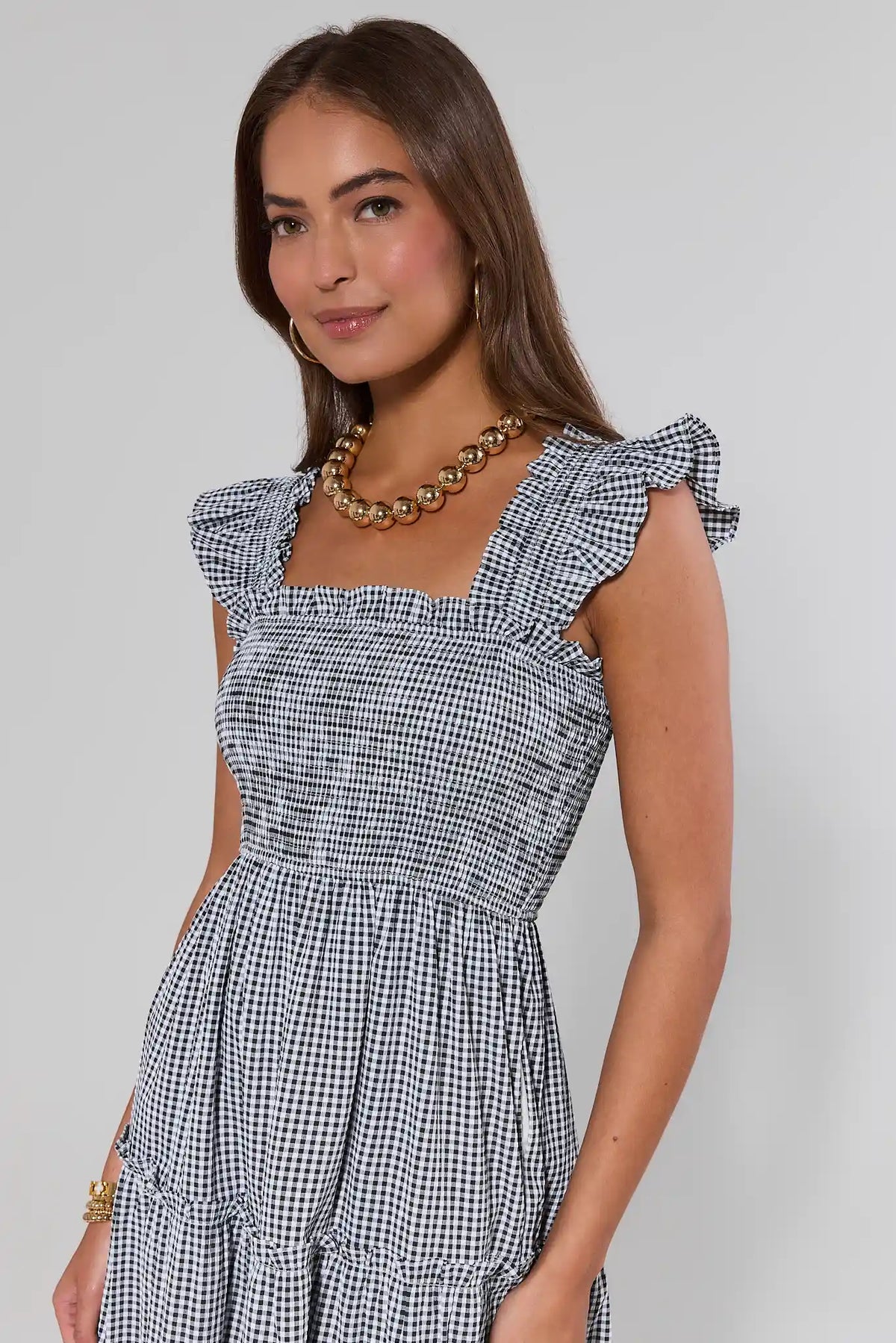 black white gingham dress Alexandra Midi | Women's Clothing It’s the perfect go Size:XX Large Birthday Dress Code Family lace up back wedding dress