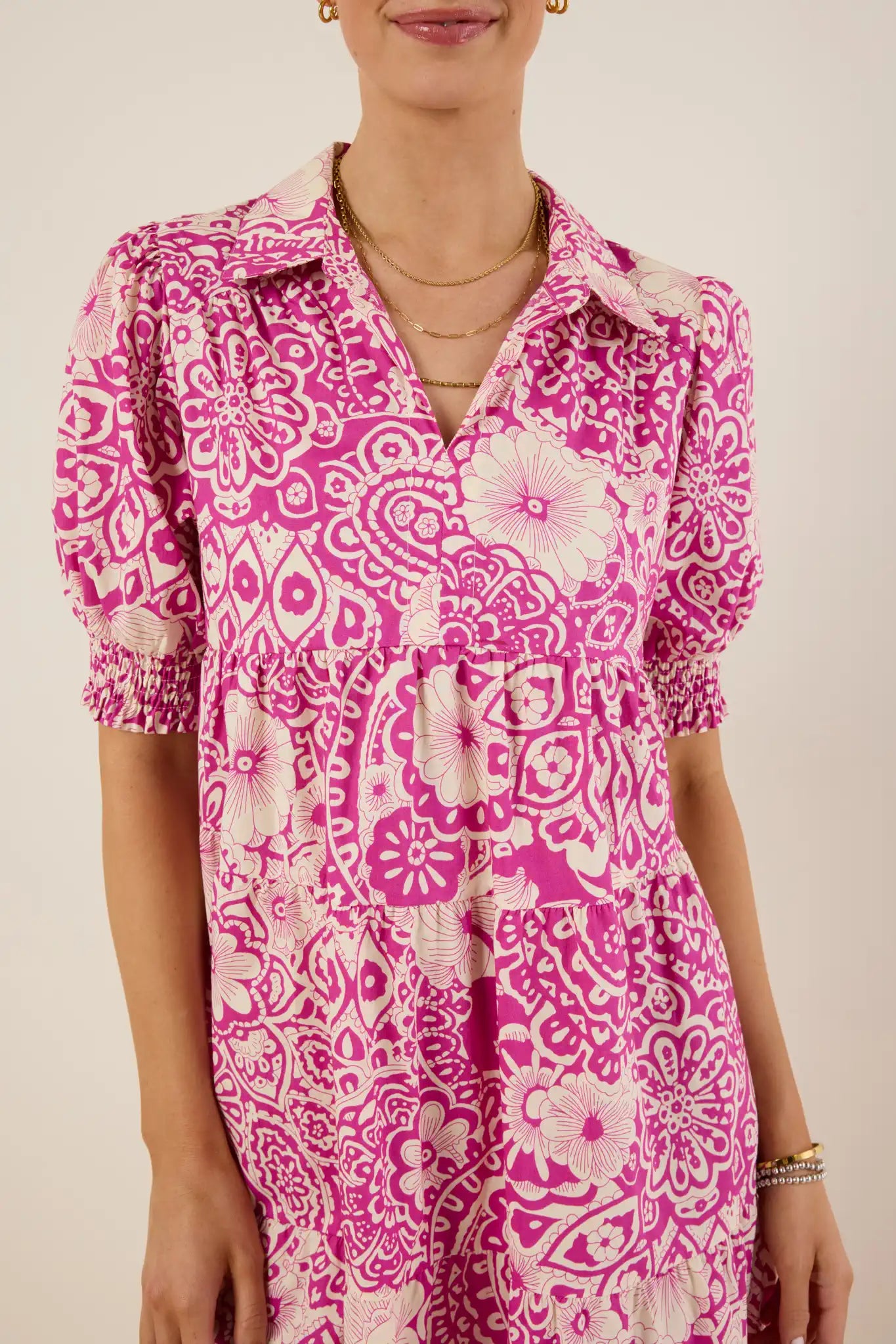 Ella Dress- Magenta
