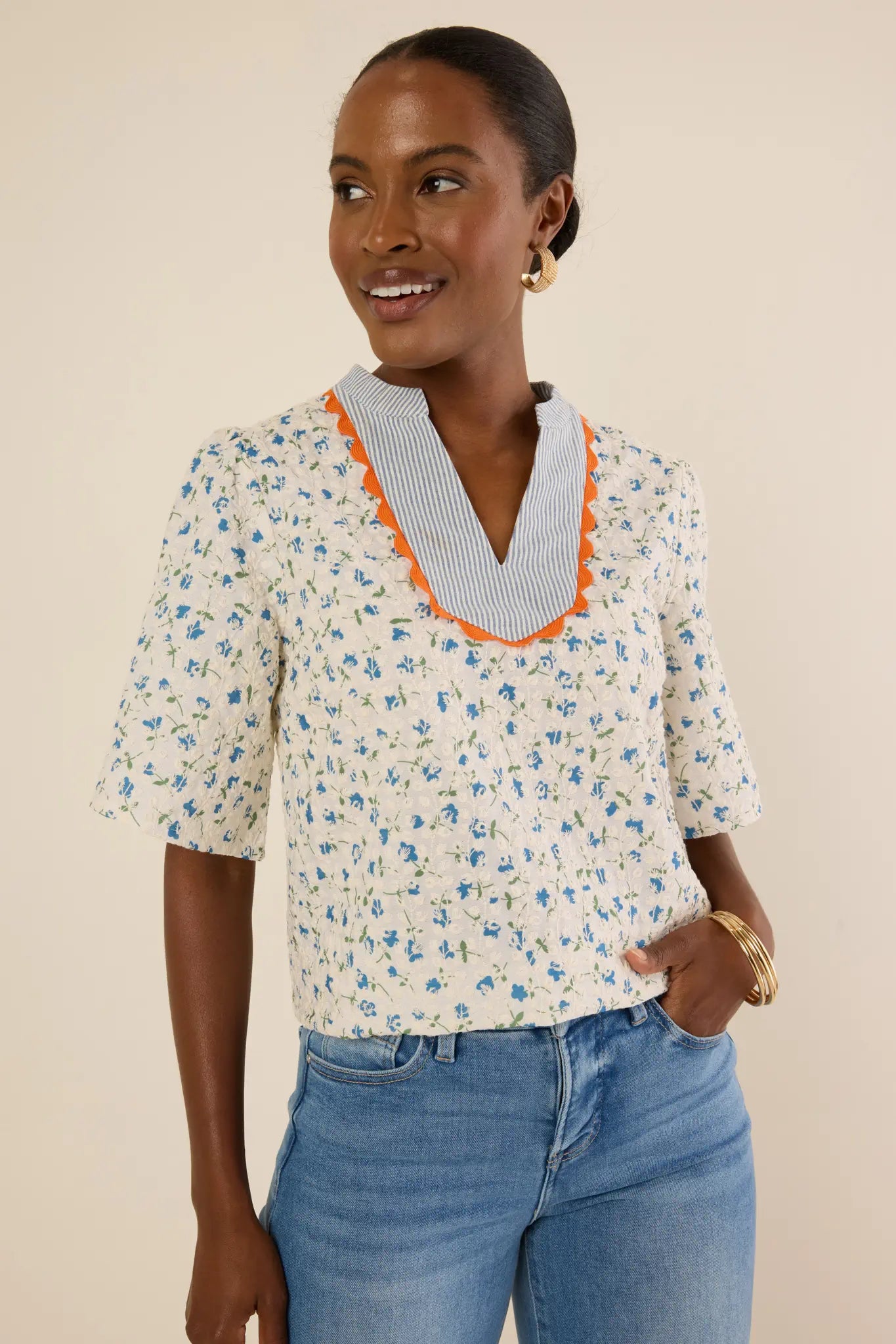 Gwen Top- White