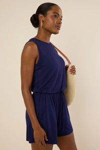 Heidi Romper- Navy