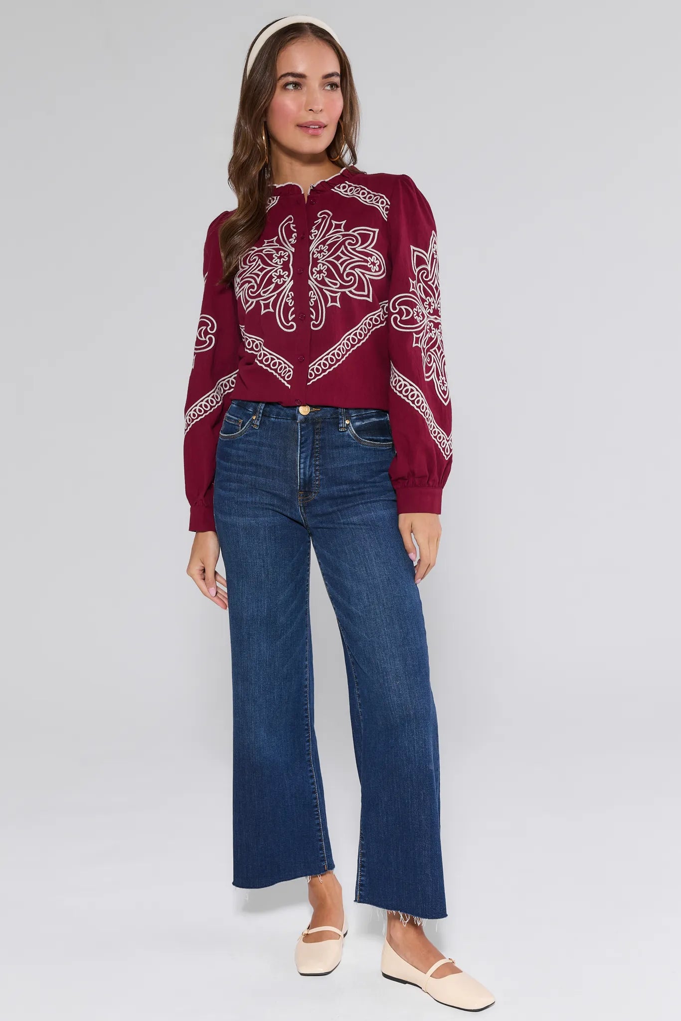 Sabrina Top- Maroon