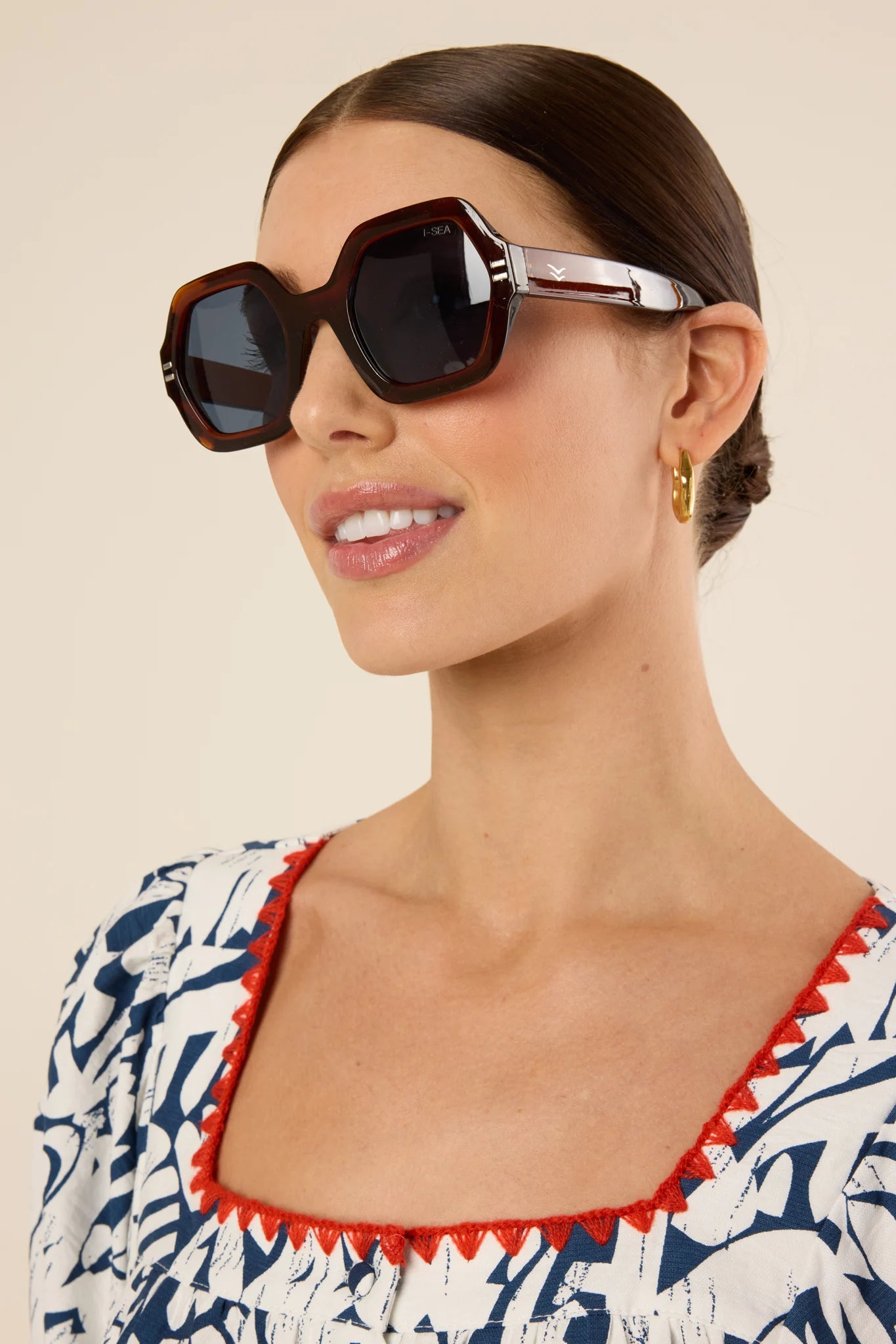 Joni Polarized Sunglasses- Brown