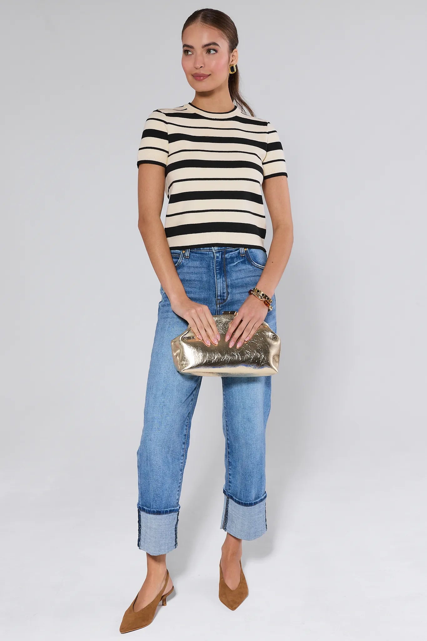 Sienna Cuffed Medium Wash Jeans