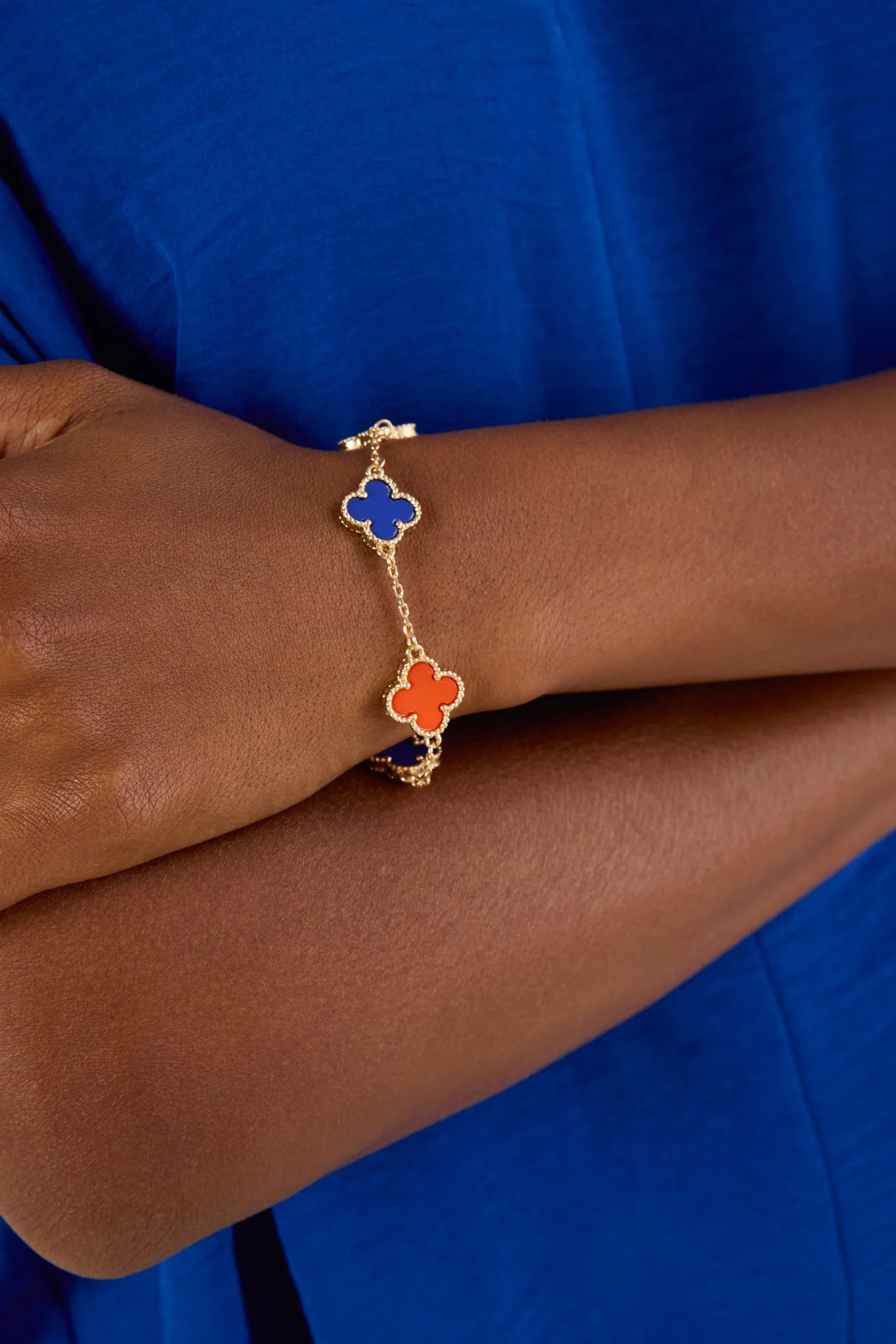 Layne Bracelet- Orange/Blue