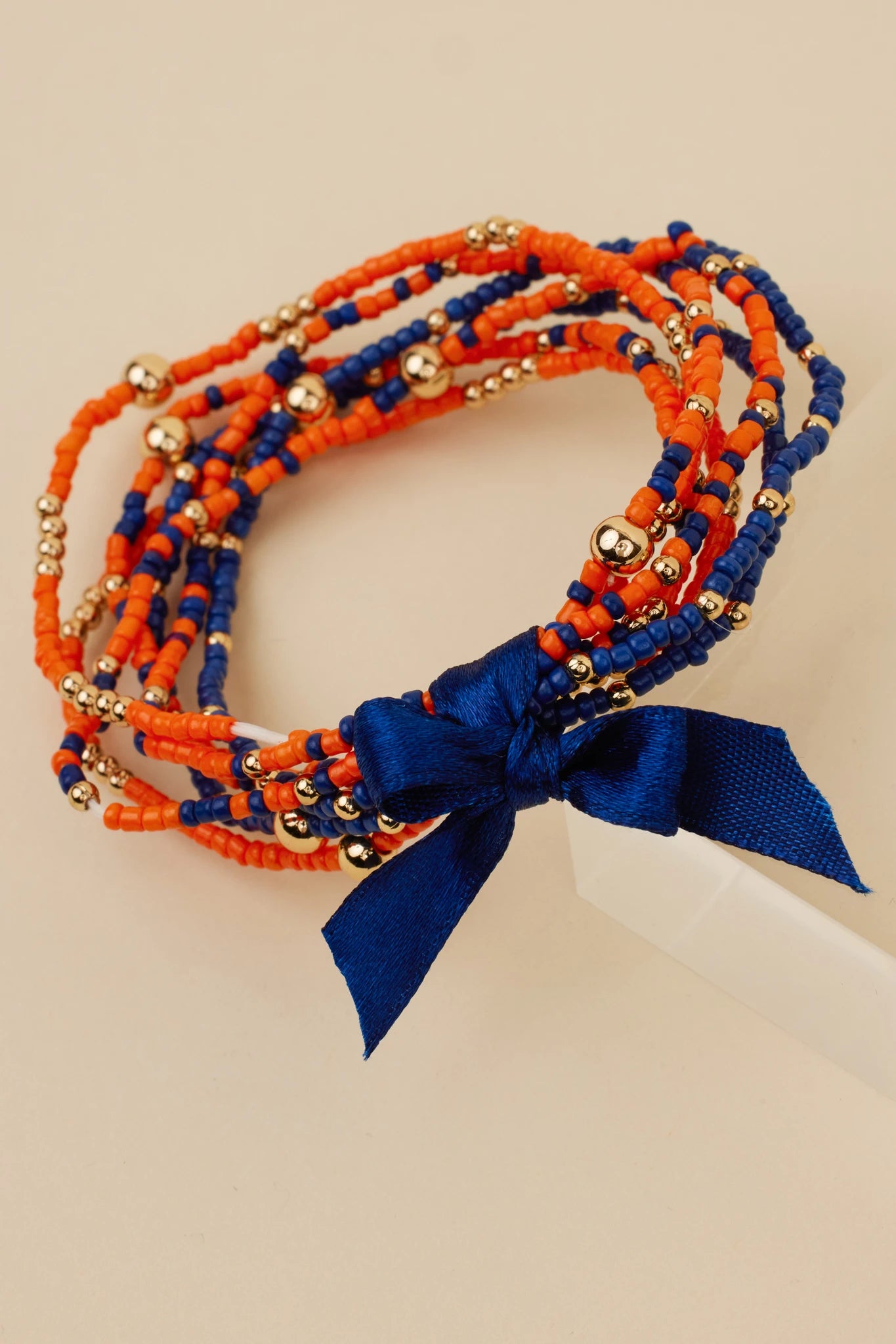 Meg Bracelets- Navy/Orange