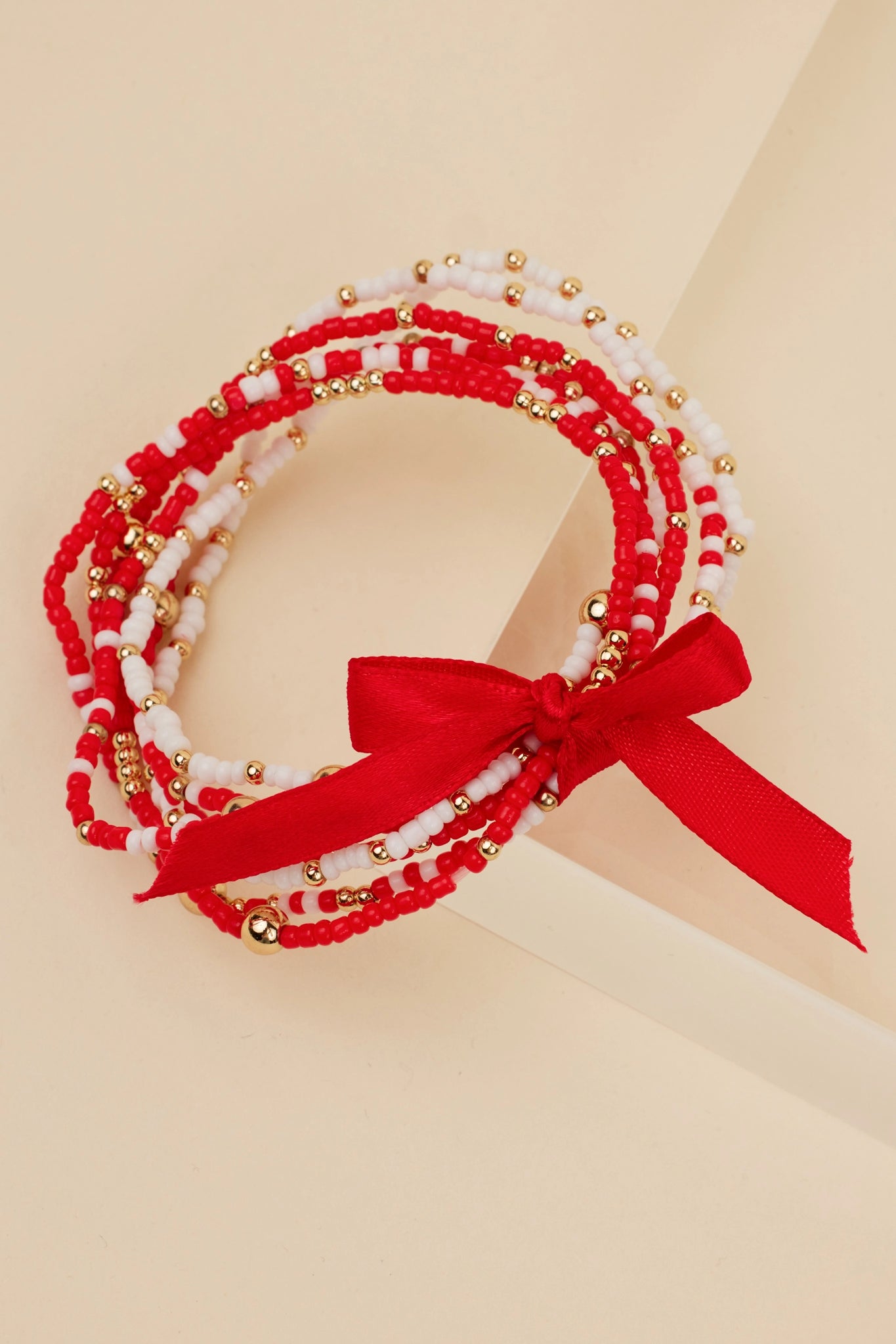 Meg Bracelets- Red/White