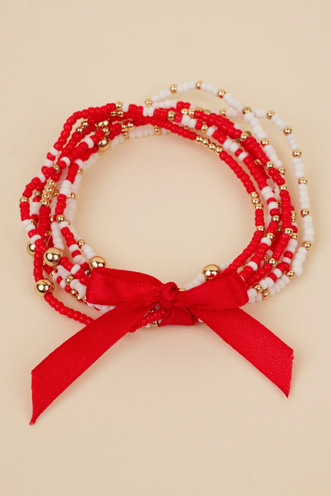 Meg Bracelets- Red/White