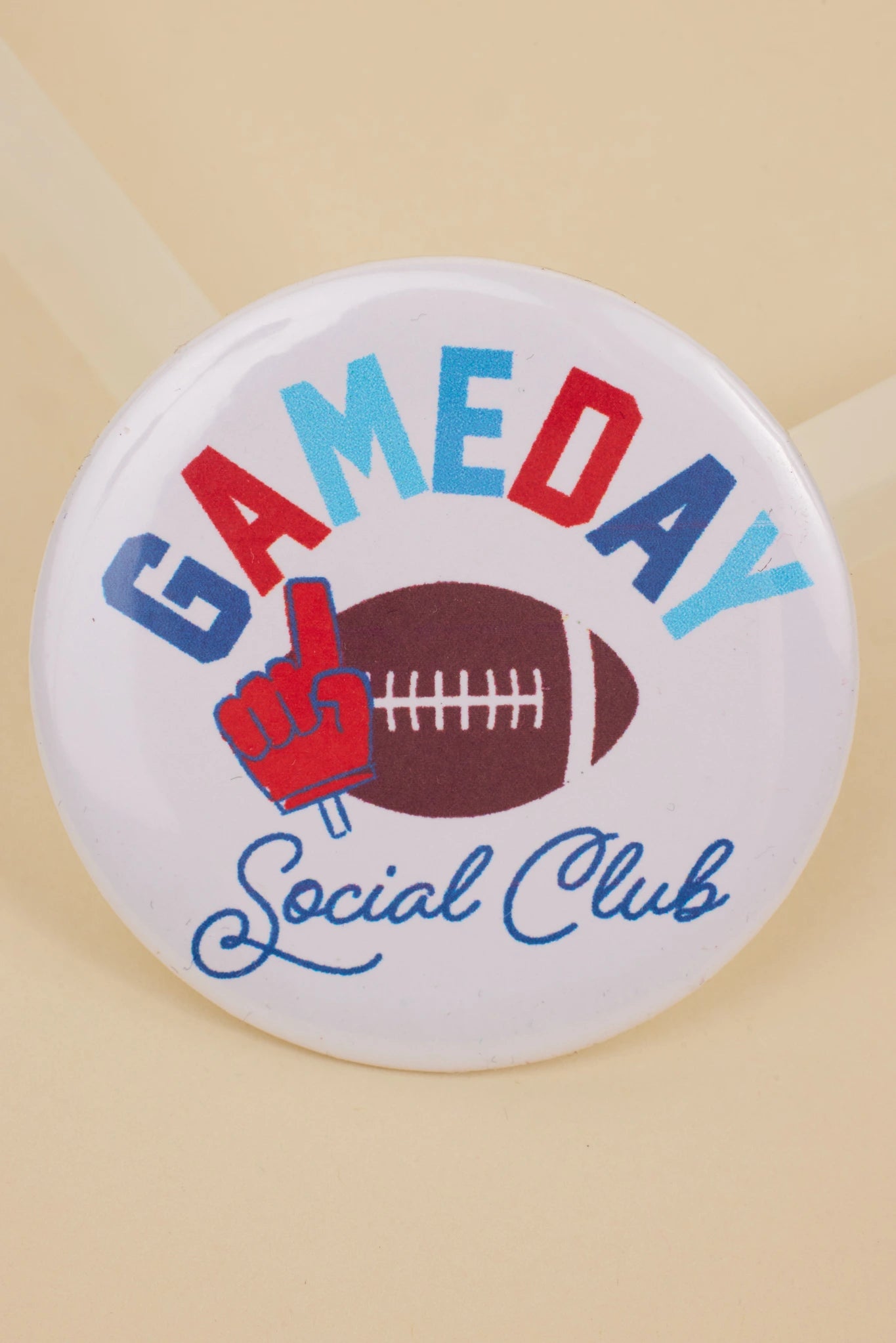 Game Day Button- Red/Blue
