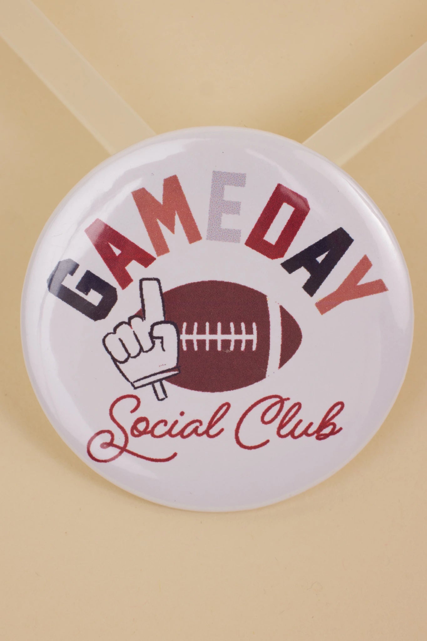 Game Day Button- Maroon