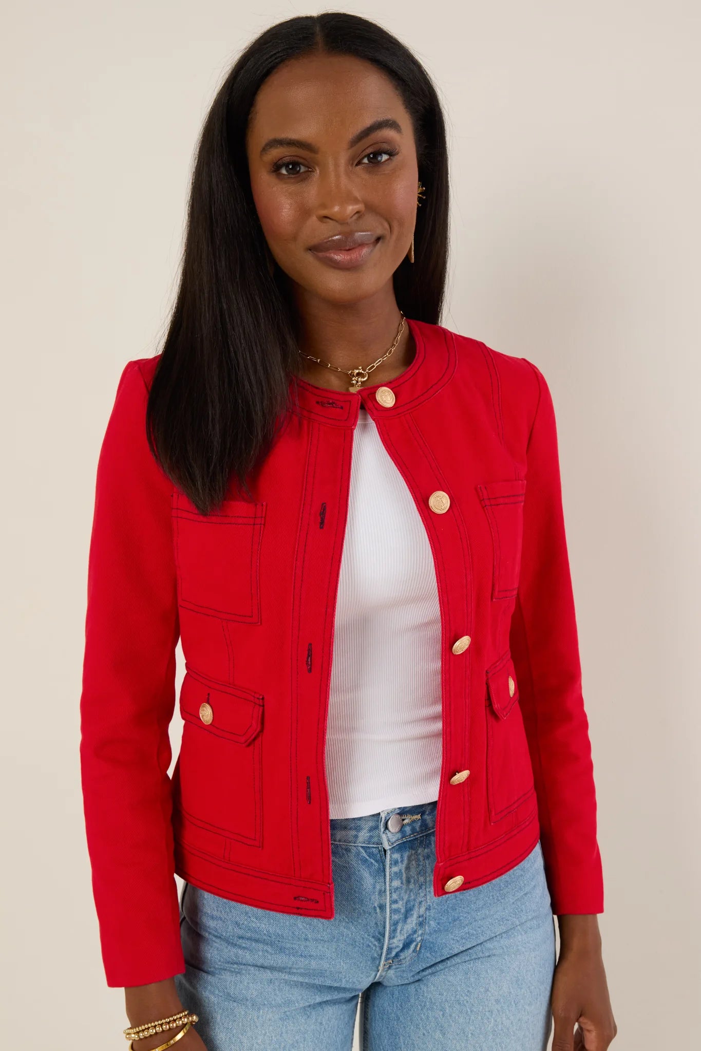 Rhodes Jacket- Red