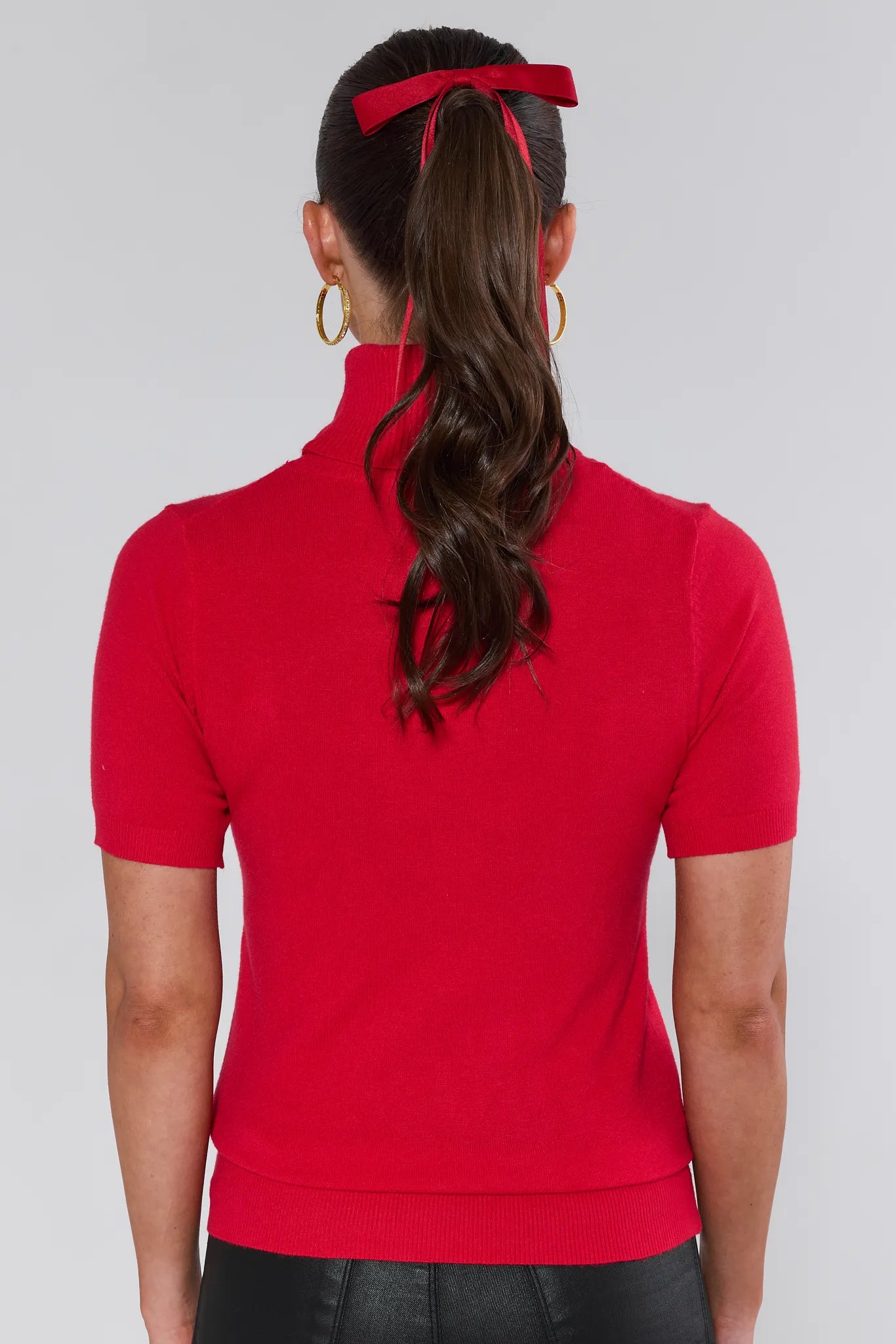 Adrian Red Turtleneck Sweater