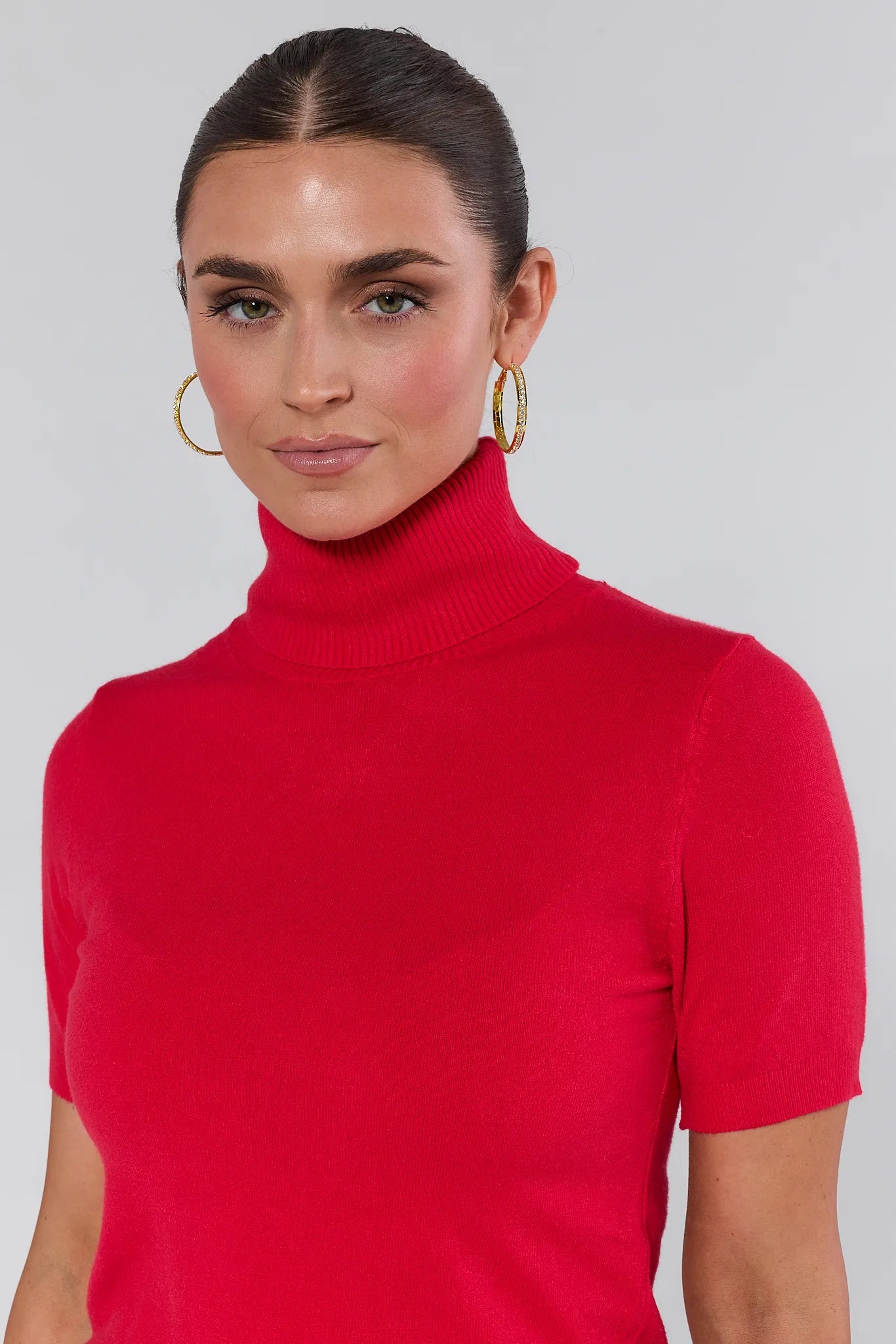 Adrian Red Turtleneck Sweater