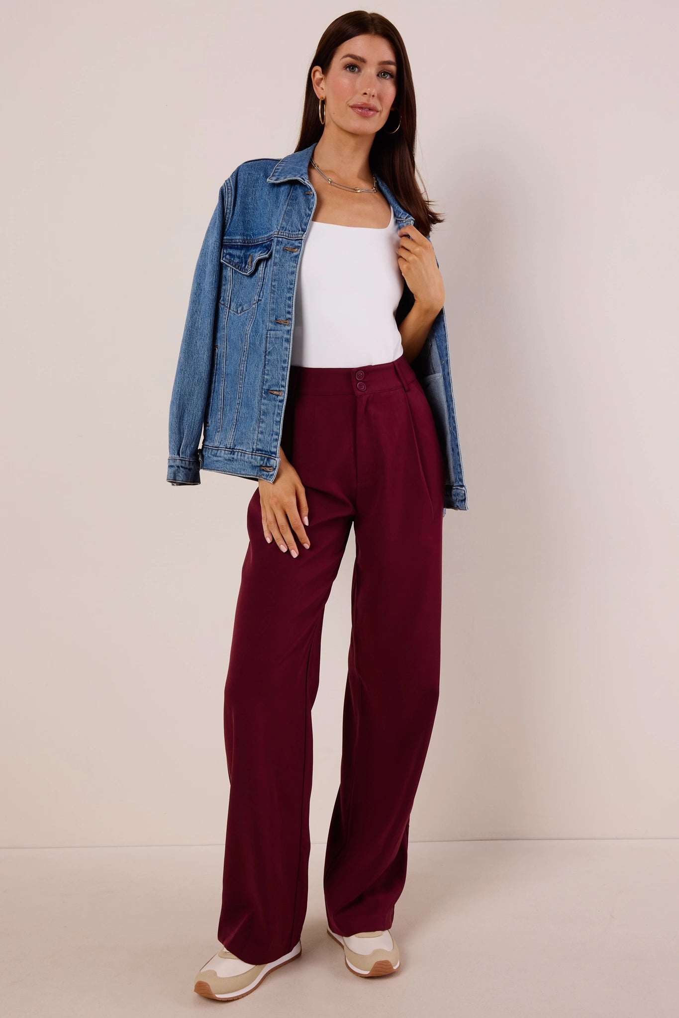 Antoinette Pants- Burgundy