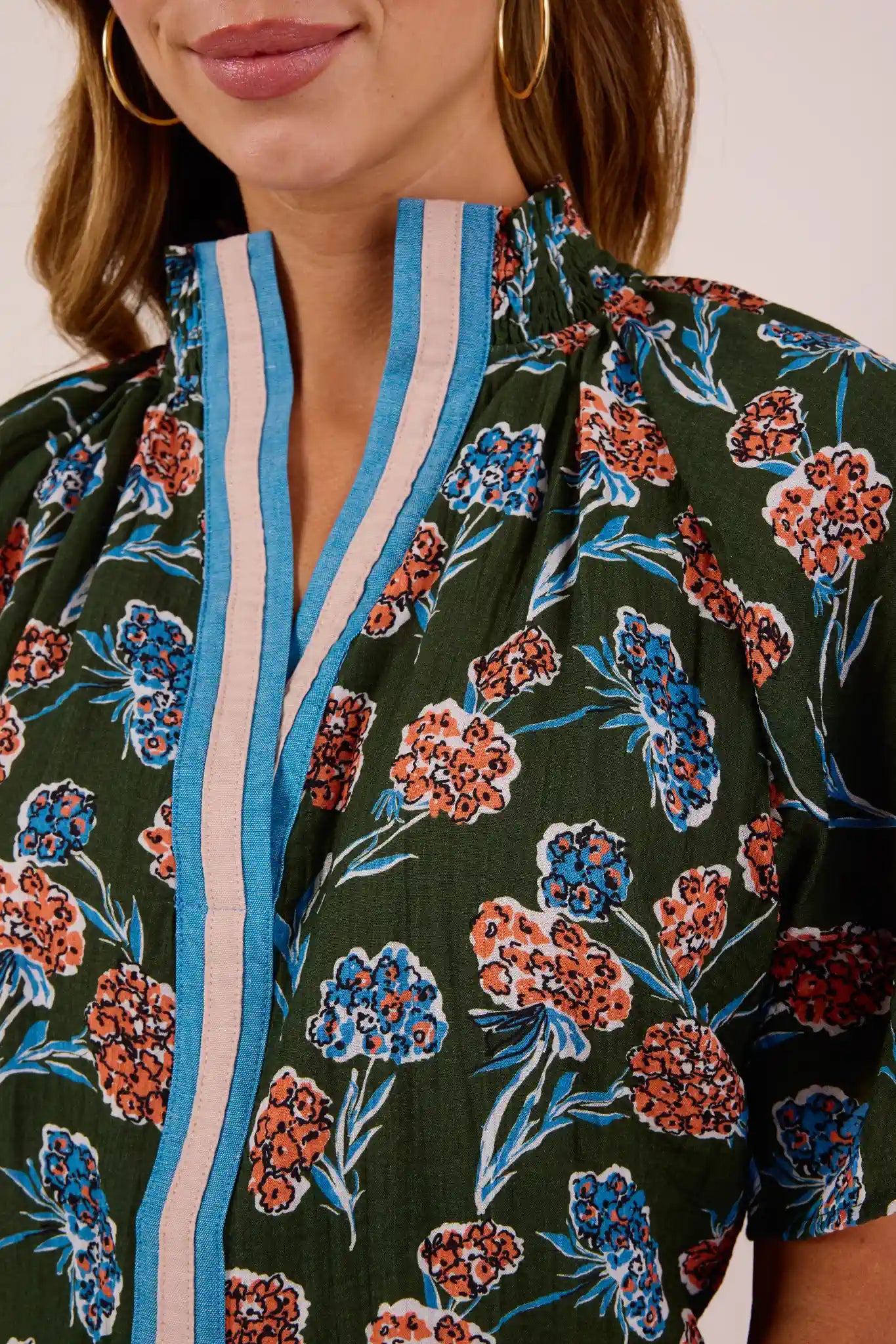 Macey Top- Forest Green
