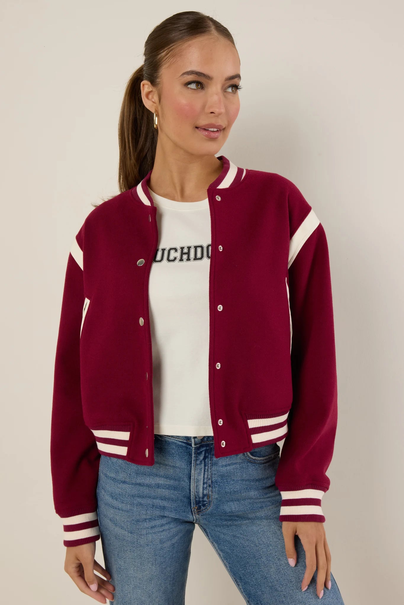 Cindy Jacket- Maroon