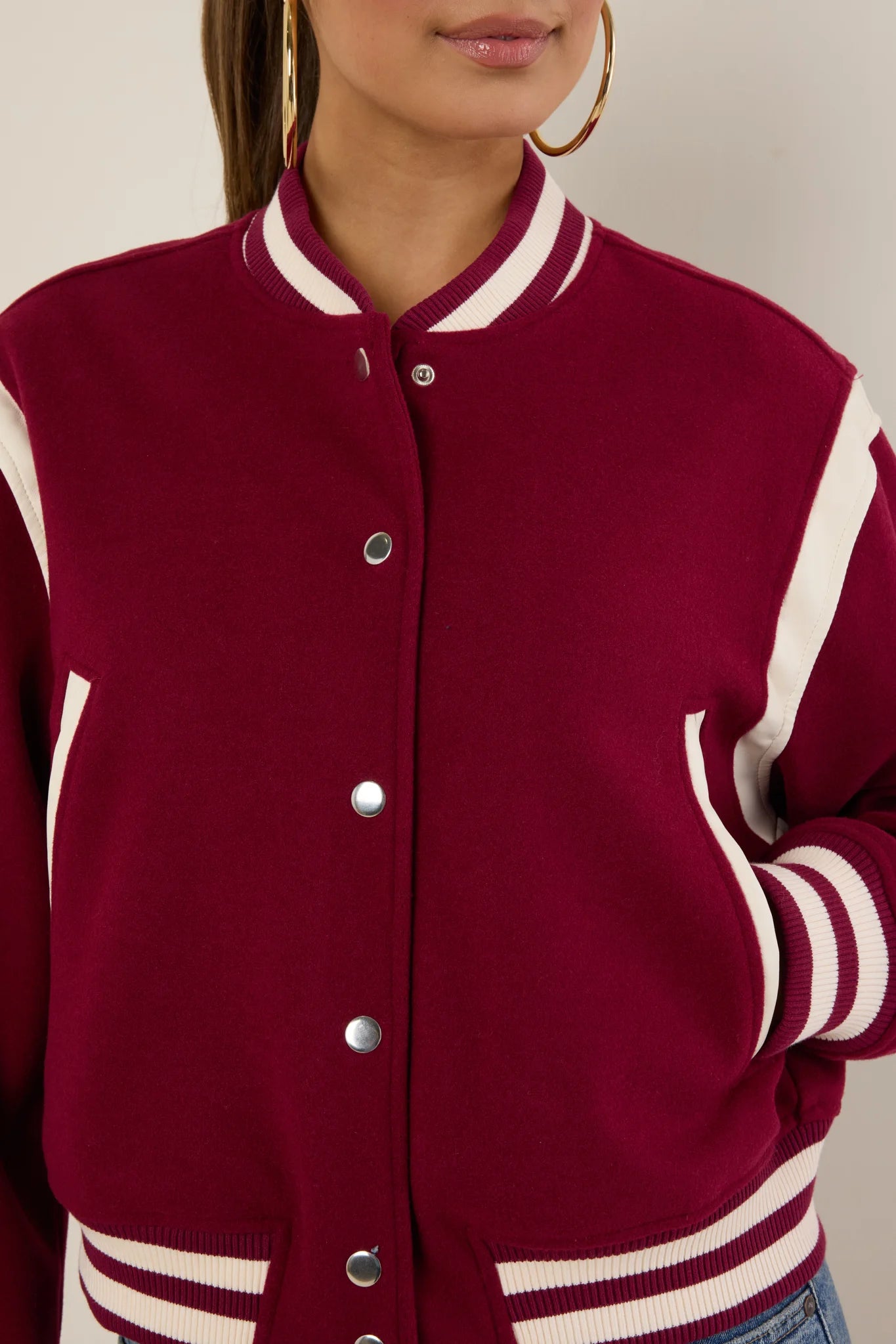 Cindy Jacket- Maroon