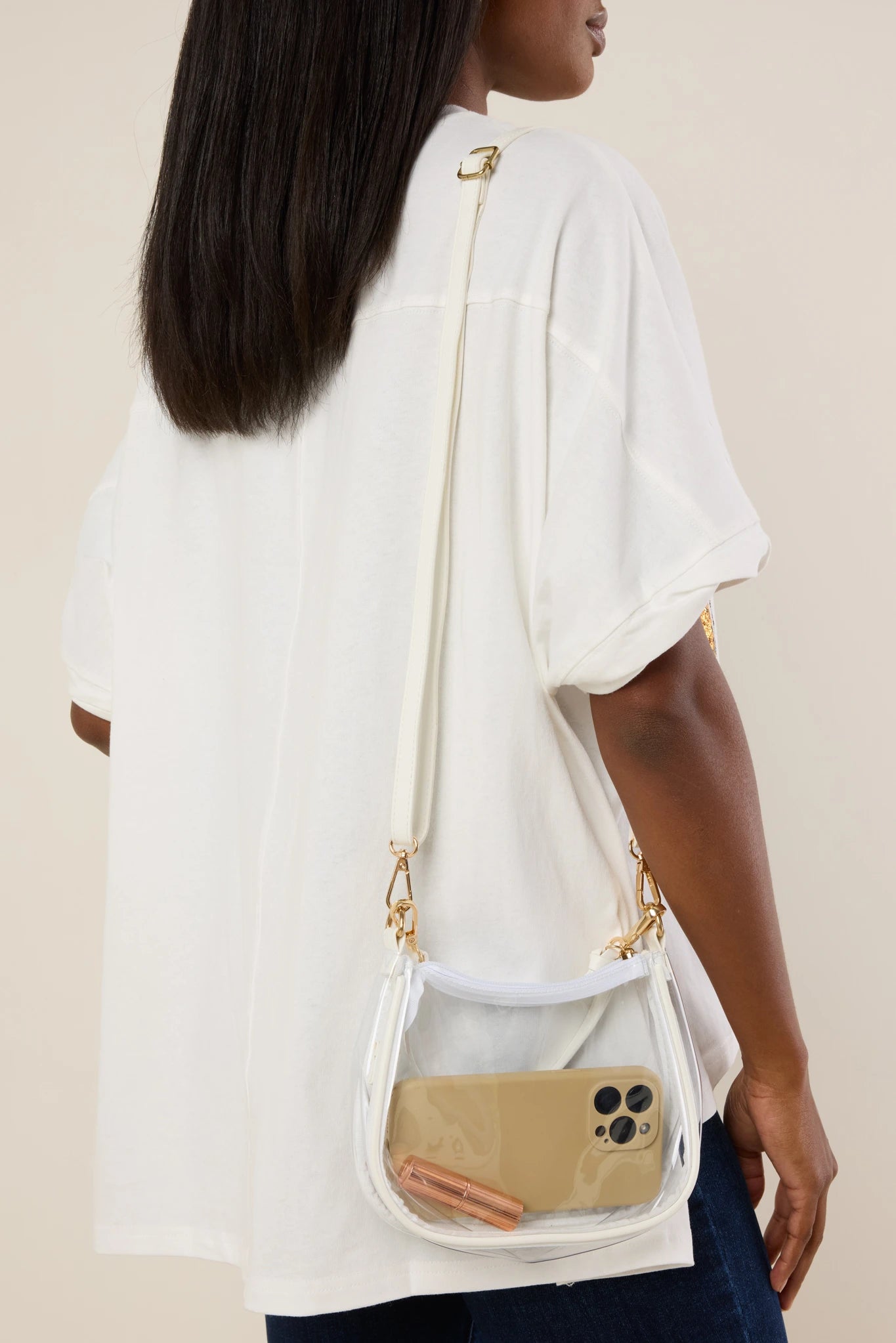 Clear Game Day Bag- White
