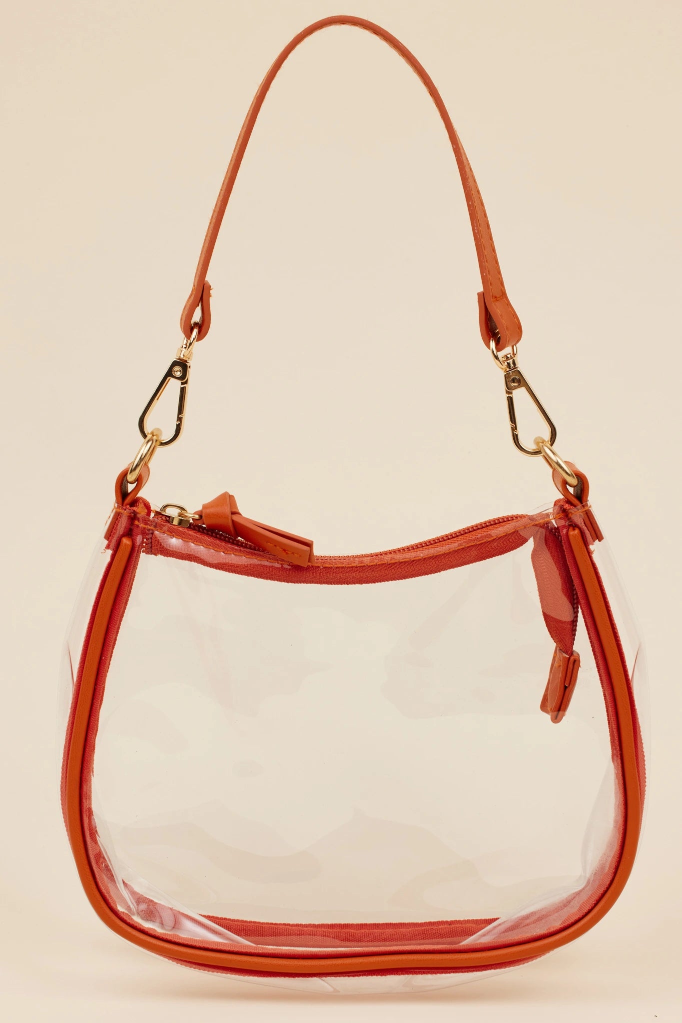 Clear Game Day Bag- Burnt Orange