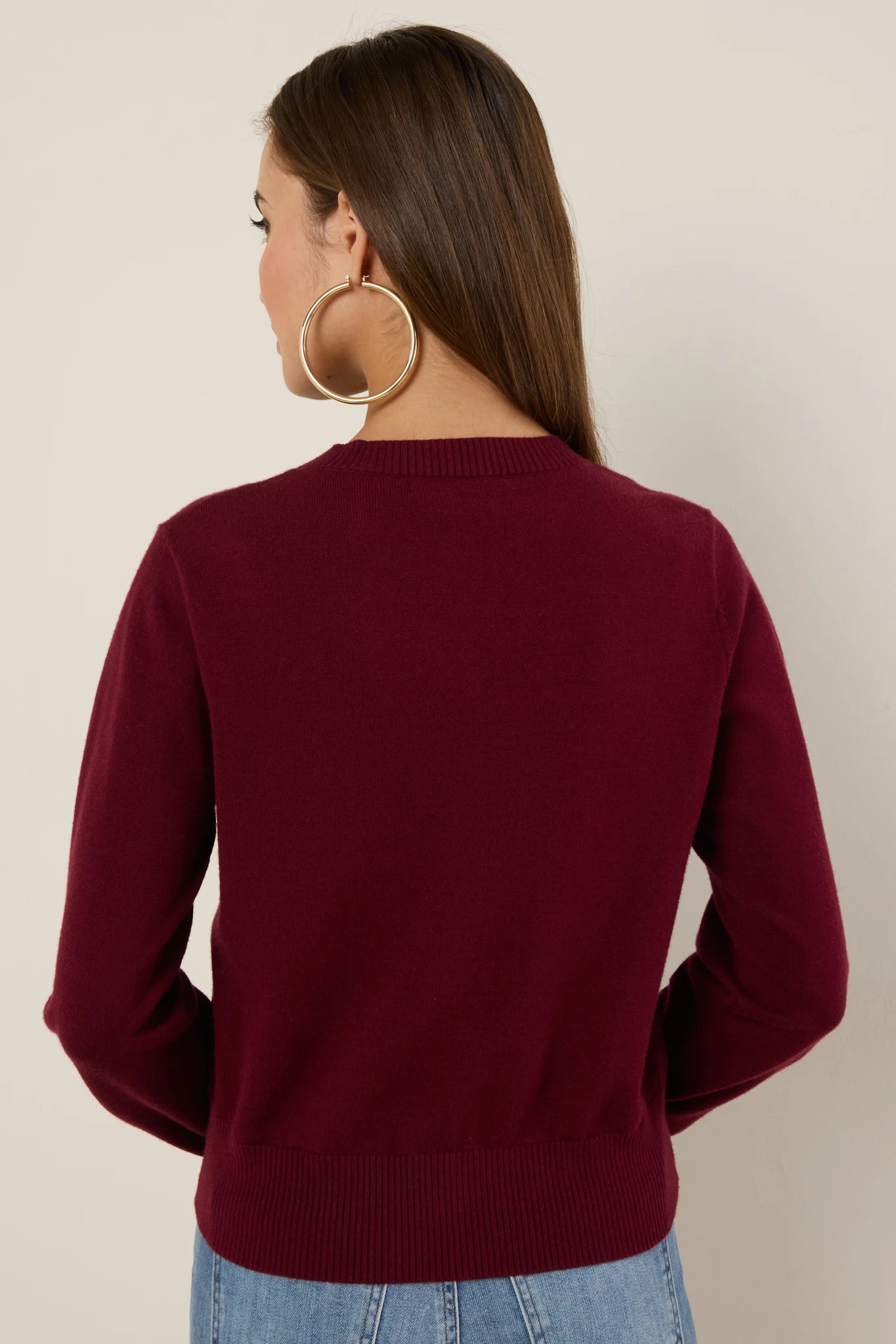 Sarah Cardigan- Maroon