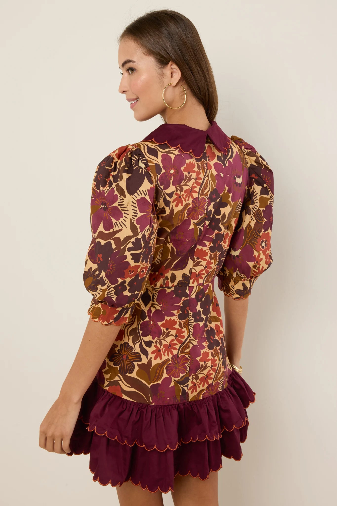 Betty Dress- Maroon