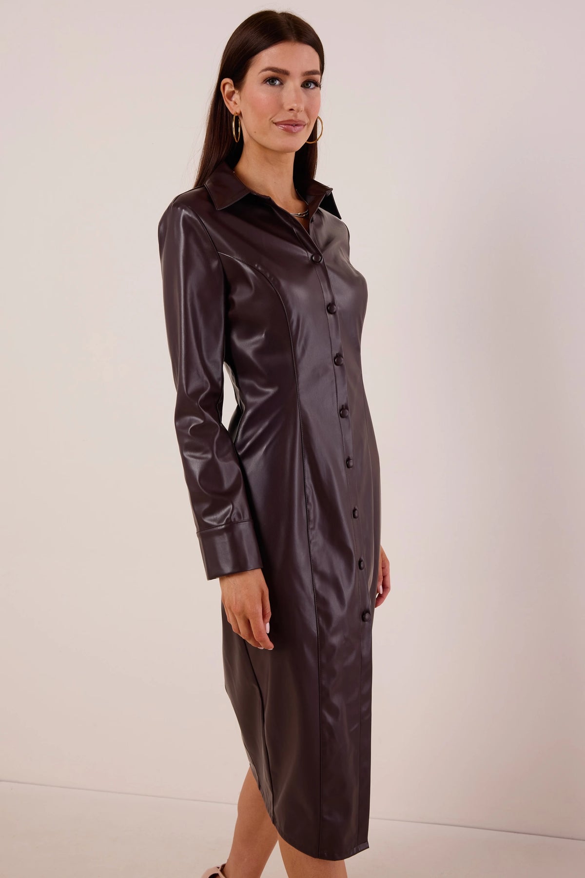 area leather dress Ann Hagen Leather Belted Dress Size small Offers welcomed :3 Dress is full leather and features adjustable leather belt strap at the chest area and another adjustable strap at the waist. I'm