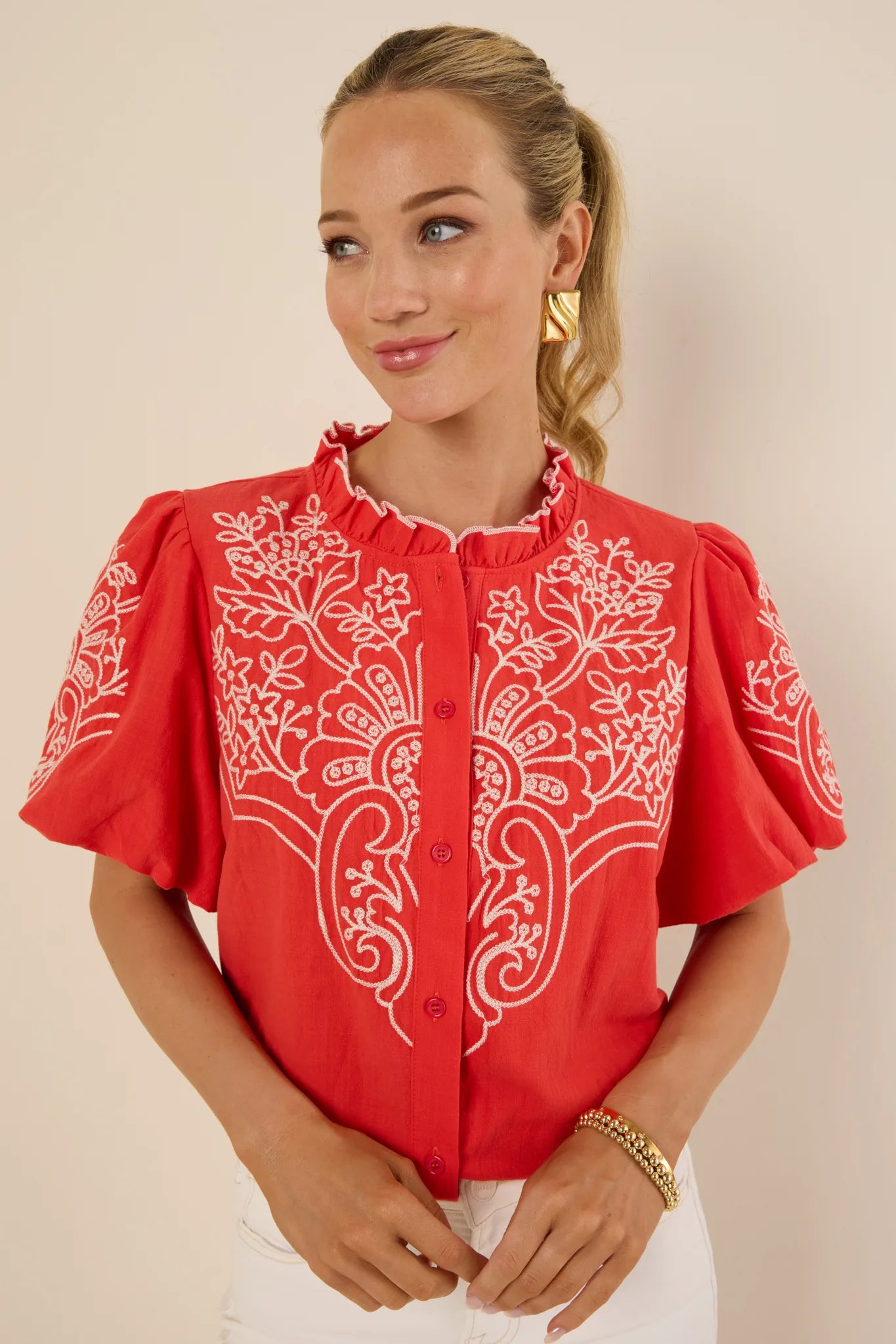 Carmen Top- Red